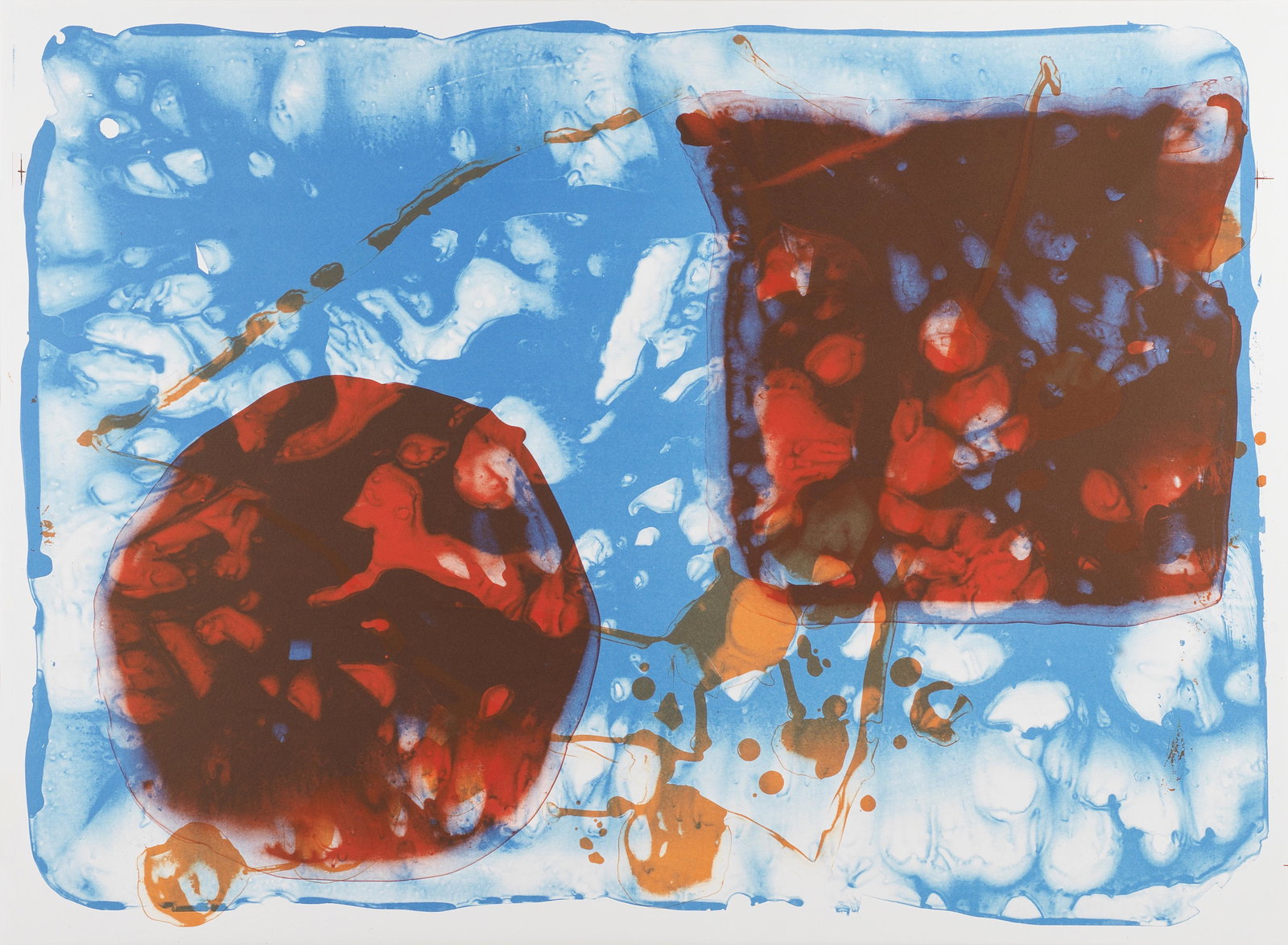 Patrick Heron (British, 1920-1999) Anniversary Print Lithograph printed in colours, 1998, on Som...: Patrick Heron (British, 1920-1999) Anniversary Print Lithograph printed in colours, 1998, on Somerset wove, a proof aside from the numbered edition of 40, printed and published by Curwen Studio, Chilf
