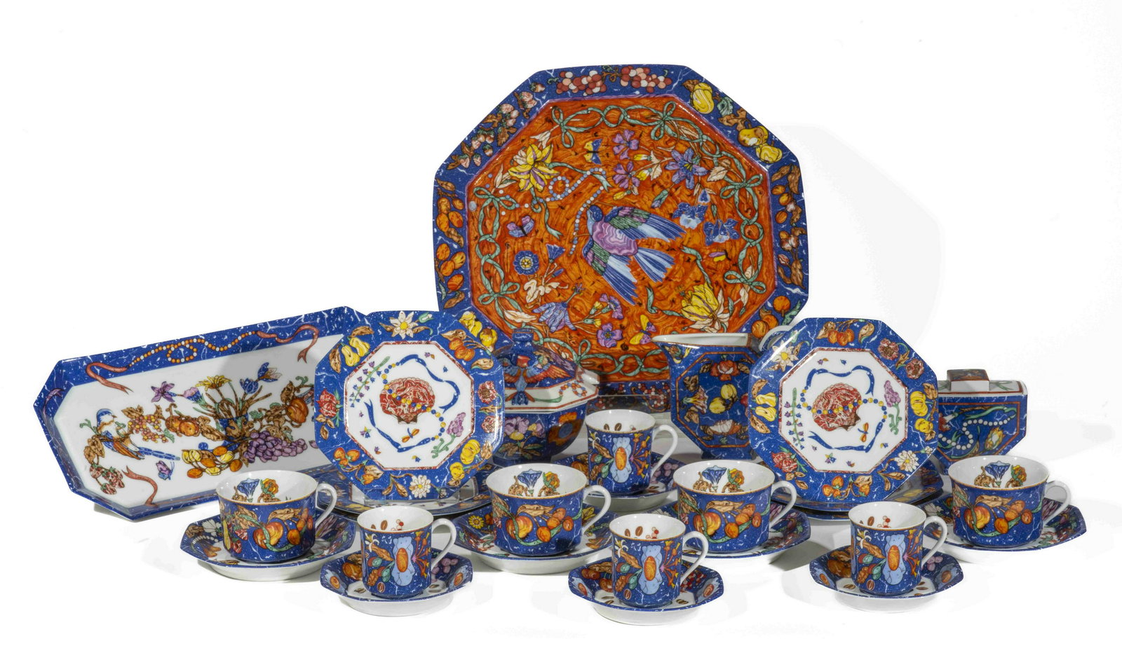 HERMES Paris. Partie de services 'Marqueterie' de Pierres d'Orient et d'Occident Date de cré... (1 of 1)