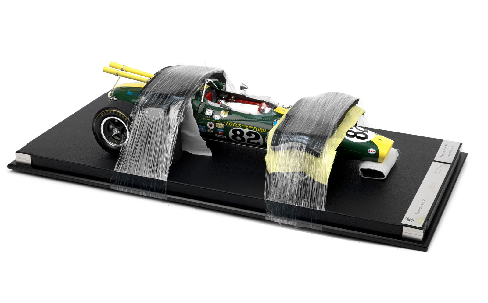 A 1:8 scale limited edition model of Jim Clark's 1965 Indianapolis 500 winning Lotus Type 38, by... (1 of 1)