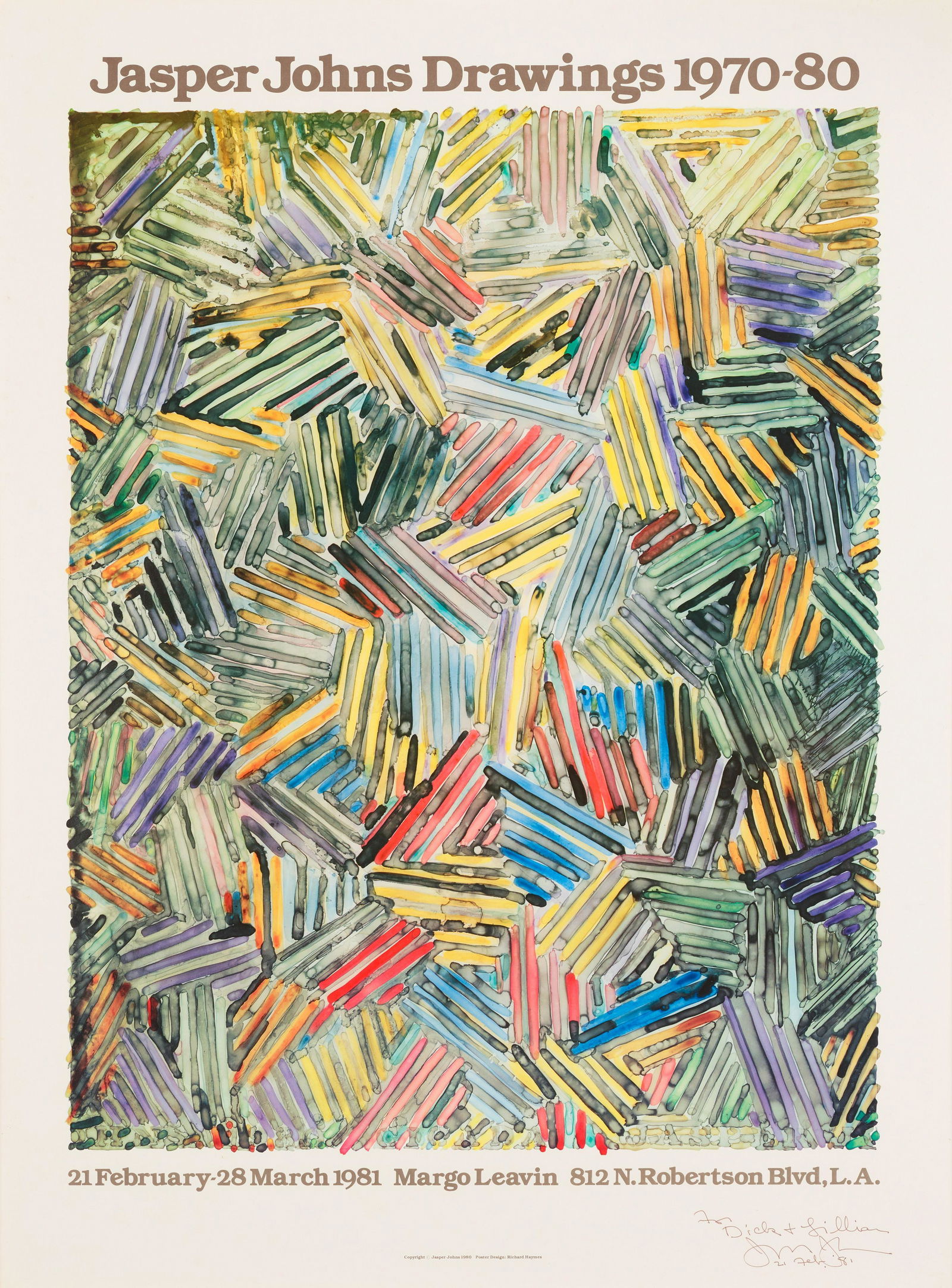 After Jasper Johns (born 1930); Jasper Johns Drawings, 1970-1980; (1 of 1)