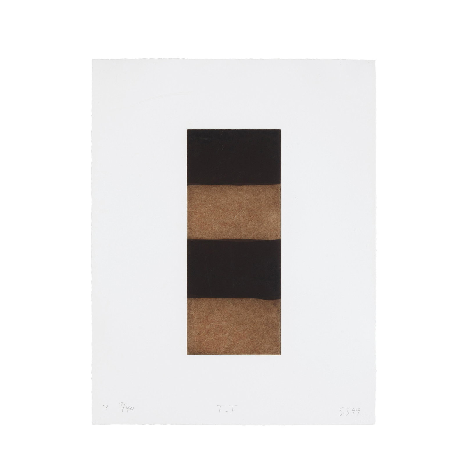 Sean Scully (born 1946); Untitled (print # 7), from Ten Towers; (1 of 1)