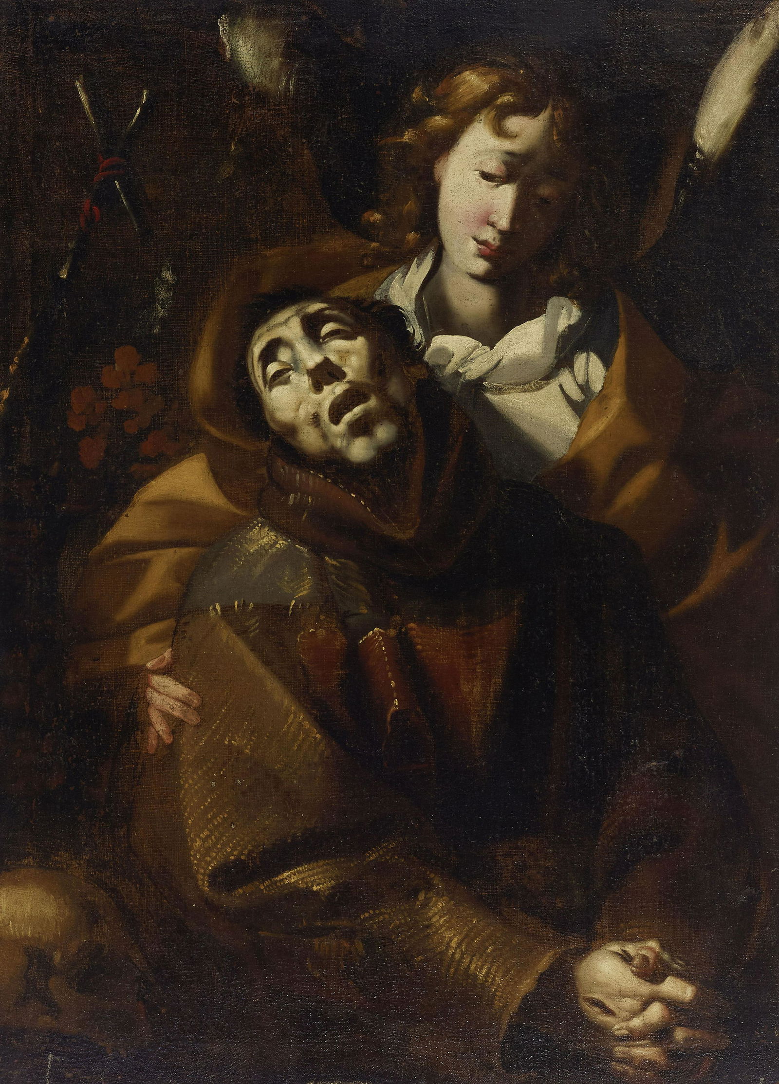 Circle of Francesco del Cairo (Santo Stefano in Brivio 1607-1665 Milan) St. Francis in ecstasy 3... (1 of 1)