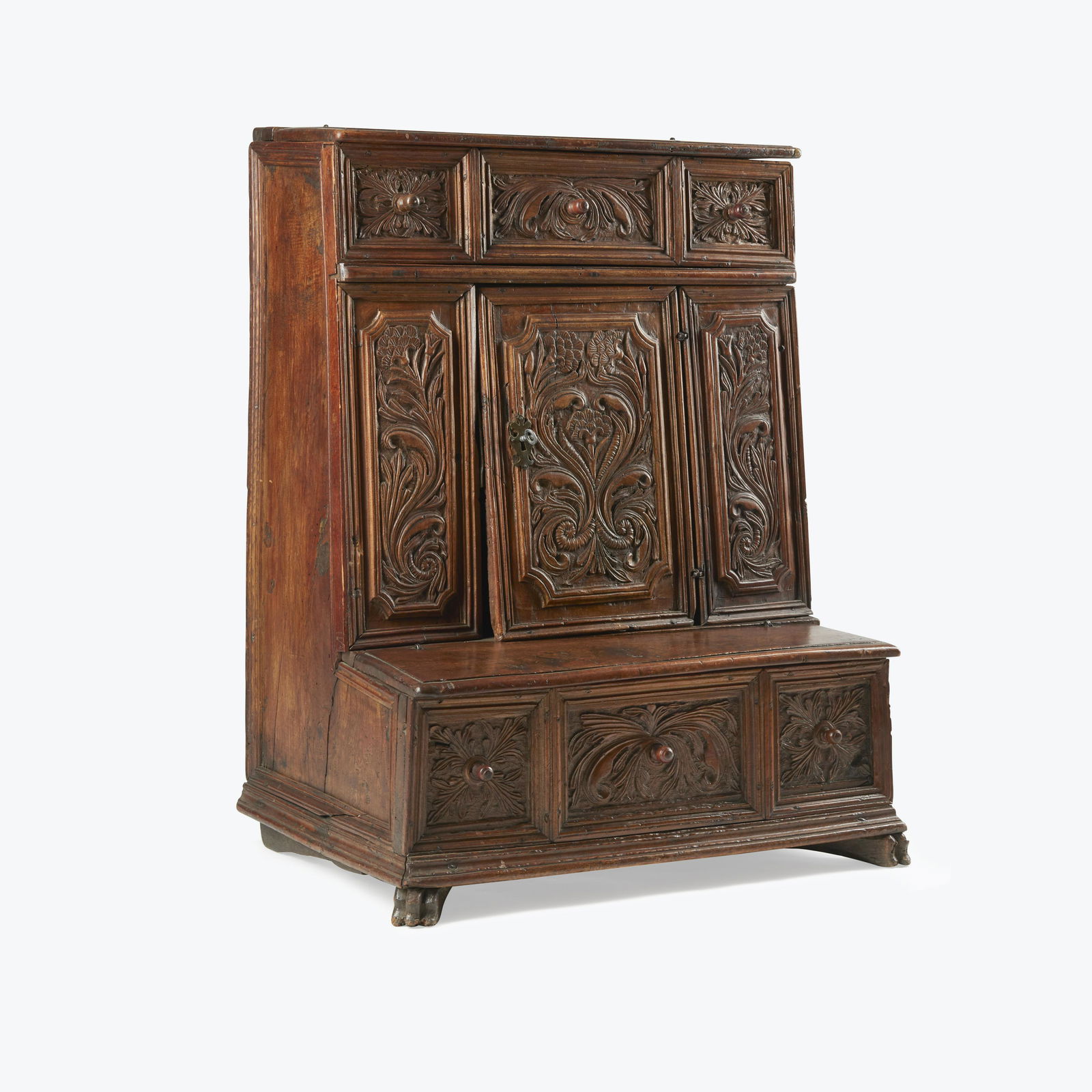 AN ITALIAN WALNUT PRIE DIEU 17th century (1 of 1)