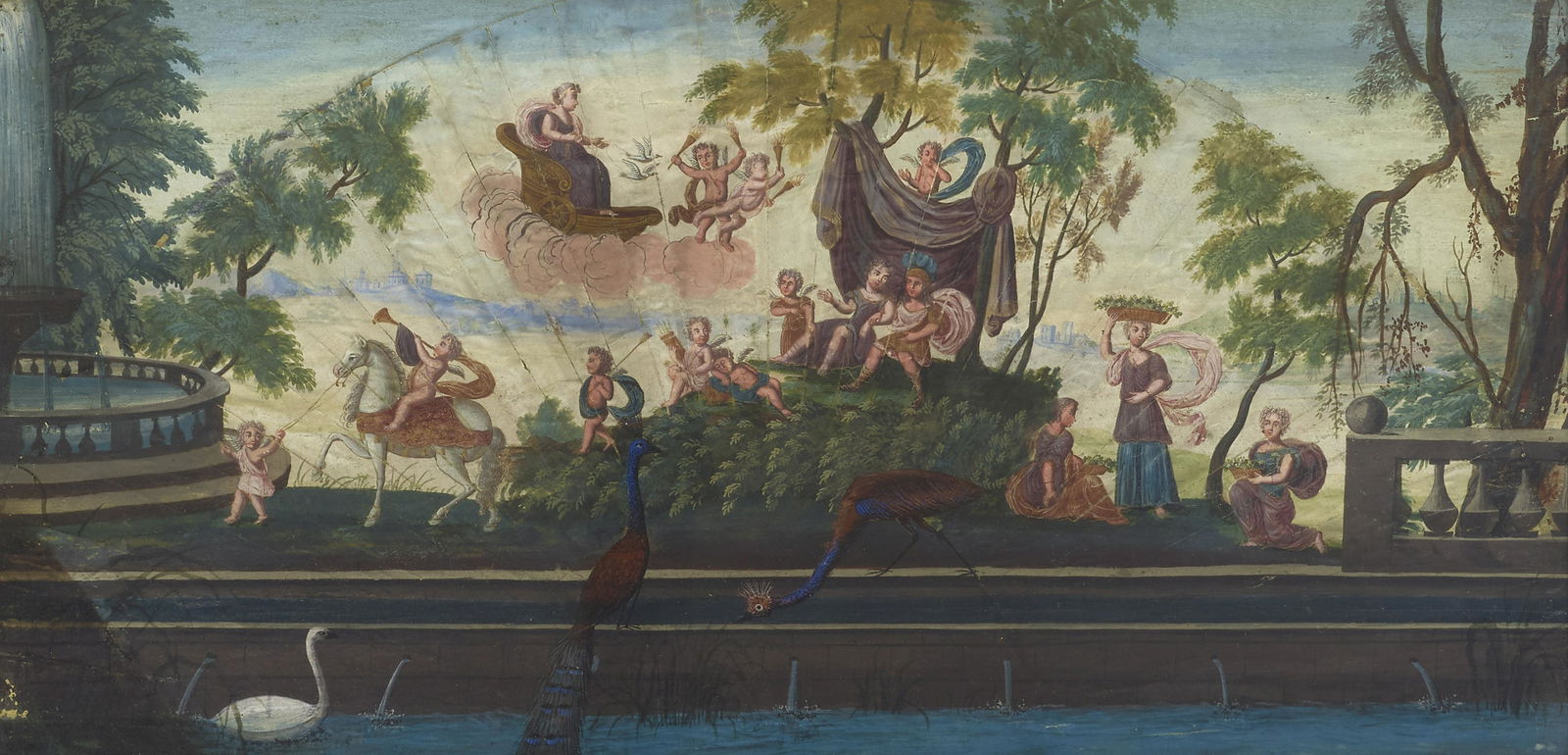 French School (18th Century) Four fan designs: Fishermen's return; Peasants working and resting ... (1 of 1)