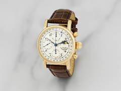 Chronoswiss. Chronographe bracelet en or jaune 18K (750) avec date et phase de lune mouvement au... (1 of 1)