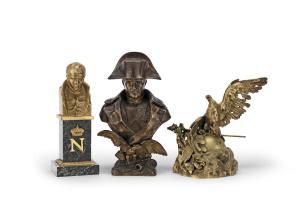 Of Napoleonic interest: A collection of three late 19th/early 20th century and later bronzes com... (1 of 1)