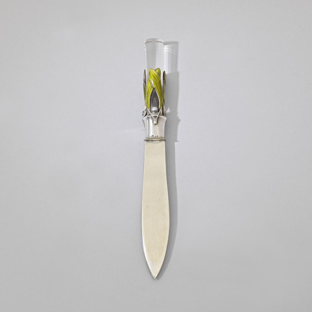 Georg Adam Scheid Viennese mistletoe paperknife, circa 1900 (1 of 1)