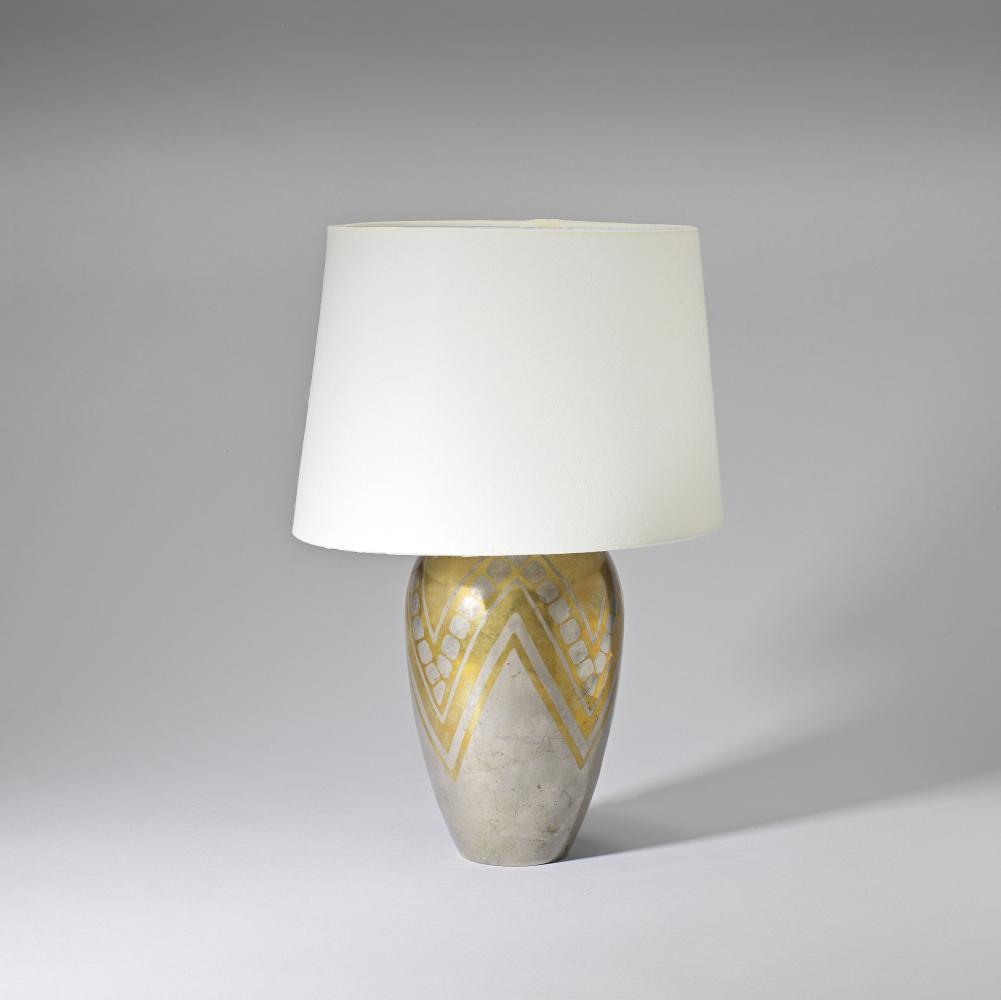 J. Rudelle  Dinanderie table lamp, circa 1925 (1 of 1)