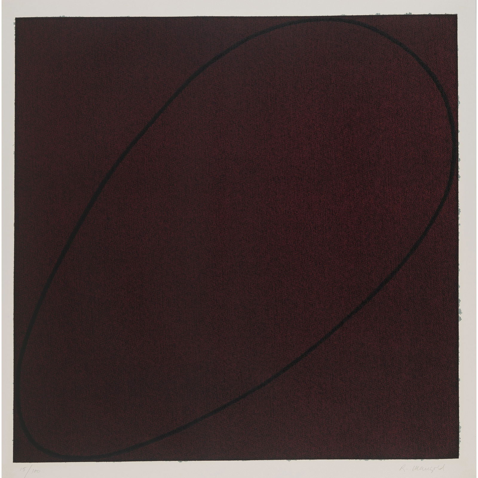 Robert Mangold (born 1937); Untitled, from Four x Four x Four;: Robert Mangold (born 1937) Untitled, from Four x Four x Four, 1990 Screenprint in colors on wove paper, signed in pencil and numbered 15/100 (there were also 6 artist's proofs), published by Parasol P