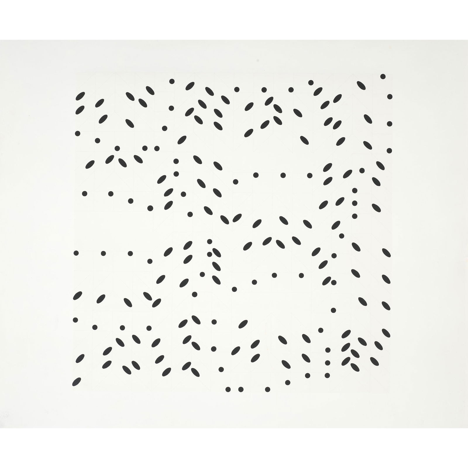 Larry Poons (born 1937); Untitled from X + X 'Ten Works by Ten Painters;: Larry Poons (born 1937) Untitled from X + X 'Ten Works by Ten Painters, 1964 Screenprint in colors on heavy paper, from an edition of 500, published by Wadsworth Atheneum, Hartford, Connecticut and pr