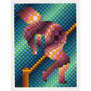 Victor Vasarely (1906-1997); Harlequin sportif (Pole Vault); (1 of 1)