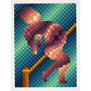 Victor Vasarely (1906-1997); Harlequin sportif (Pole Vault); (1 of 1)