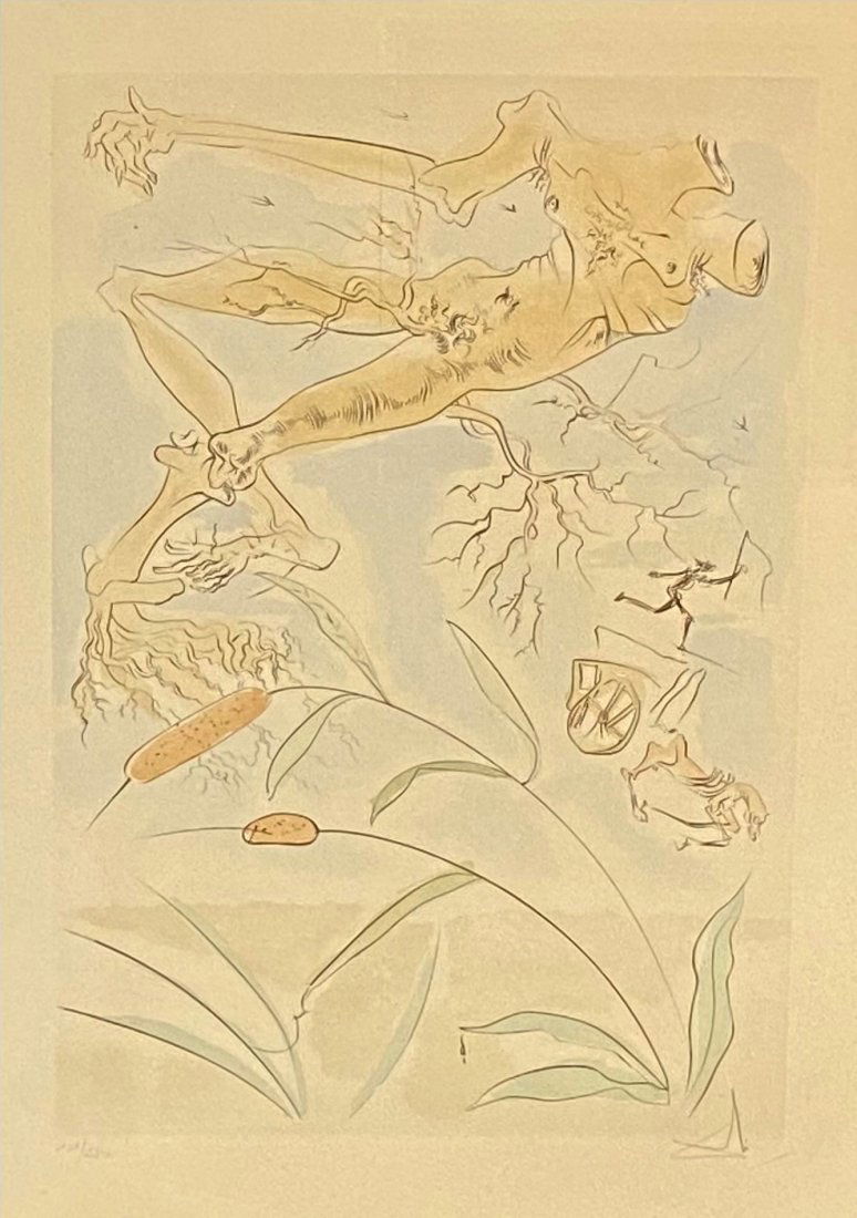 Salvador DALI (1904-1989) LA COUR DU LION, 1974 (Michel & Löpsinger, 663)Eau-forte et point... (1 of 1)