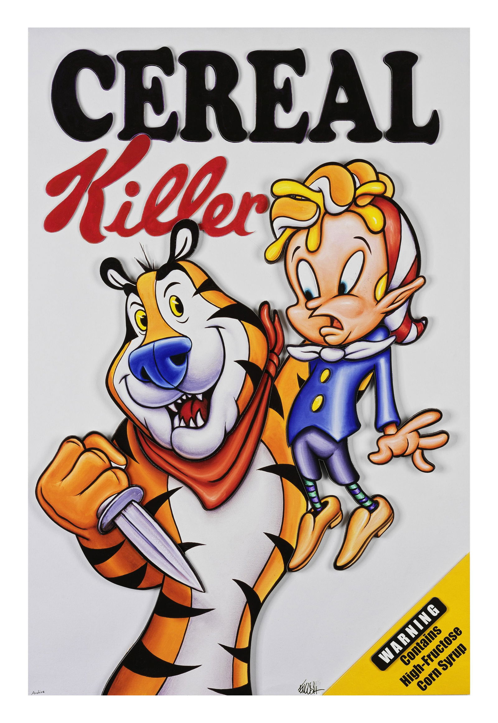 Ron ENGLISH (Né en 1959) CEREAL KILLER, 2020 Impression 3D relief, sérigraphie en coul... (1 of 1)