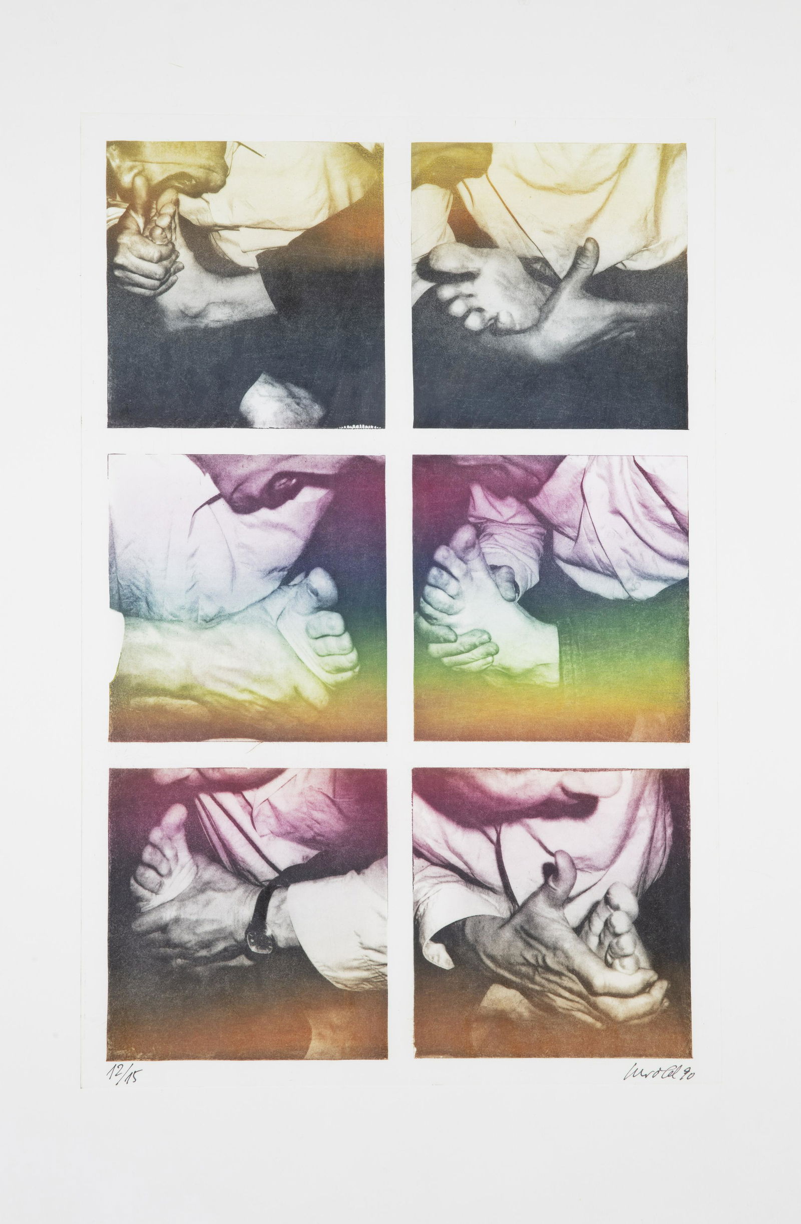 Georg HEROLD (Né en 1947) HNADKE & FUBKE, 1990 Planche issue du portfolio éponymeH...: Georg HEROLD (Né en 1947) HNADKE & FUBKE, 1990 Planche issue du portfolio éponyme Héliogravure en couleurs Signée, datée et numérotée 12/15 Till Verclas, imprimeur M