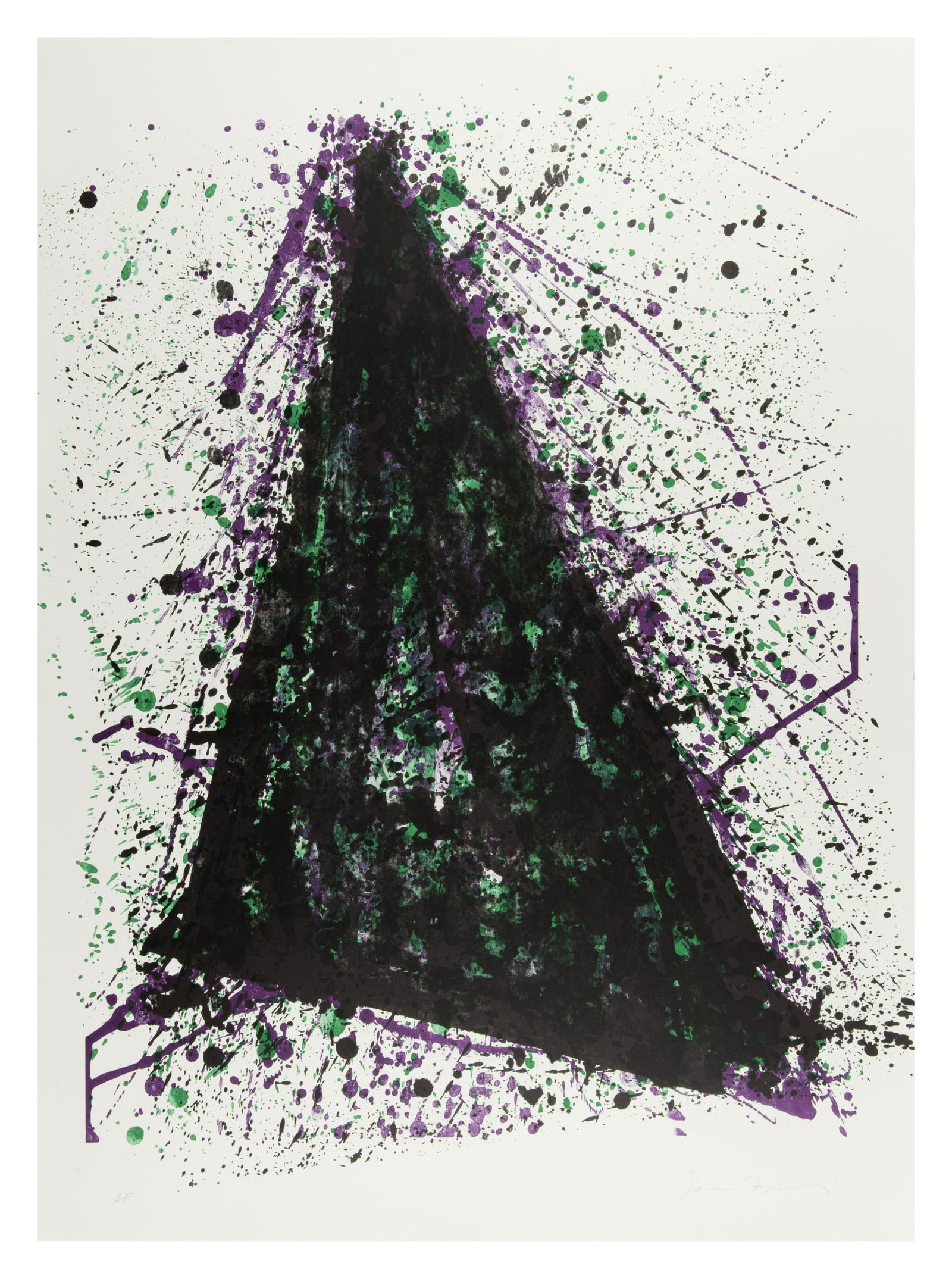 Sam FRANCIS (1923-1994) SF 205, 1975 (Lembark, 185)Lithographie en couleurs sur BFK RivesEpreuve... (1 of 1)