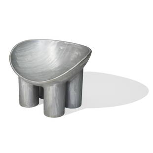 FAYE TOOGOOD (BORN 1977) Early and Unique Roly-Poly Chairdesigned and produced 2014brushed alumi...: FAYE TOOGOOD (BORN 1977) Early and Unique Roly-Poly Chair designed and produced 2014 brushed aluminum height 22 1/2in (57cm); width 32in (81.5cm); depth 23in (59cm) Footnotes: Literature Alistair O'Ne