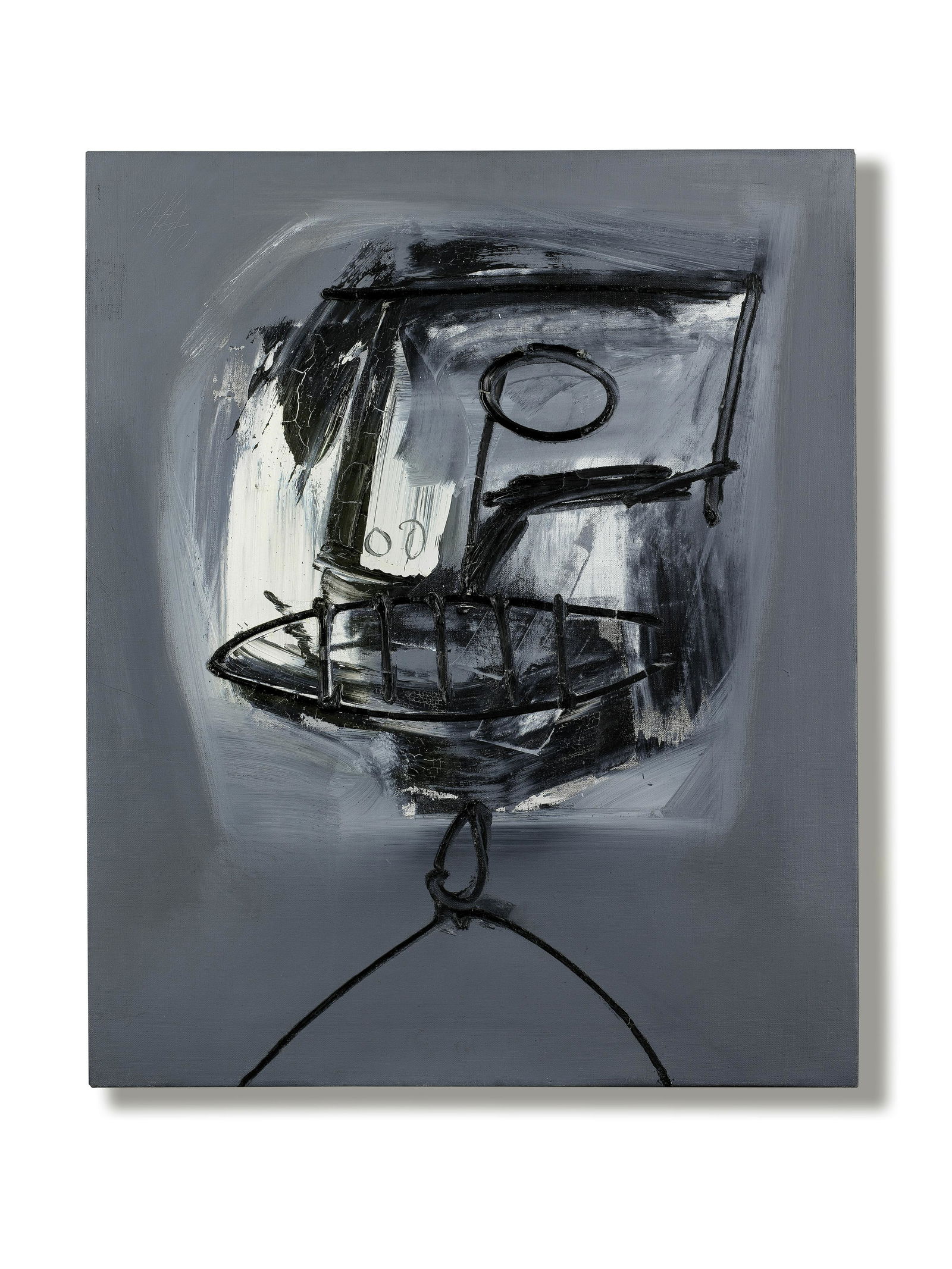 ANTONIO SAURA (1930-1998) Portrait 1960: ANTONIO SAURA (1930-1998) Portrait 1960 signed and dated 60 oil on canvas 73.3 by 62.2 cm. 28 7/8 by 24 1/2 in. Footnotes: This work is registered in the Archives Antonio Saura Foun