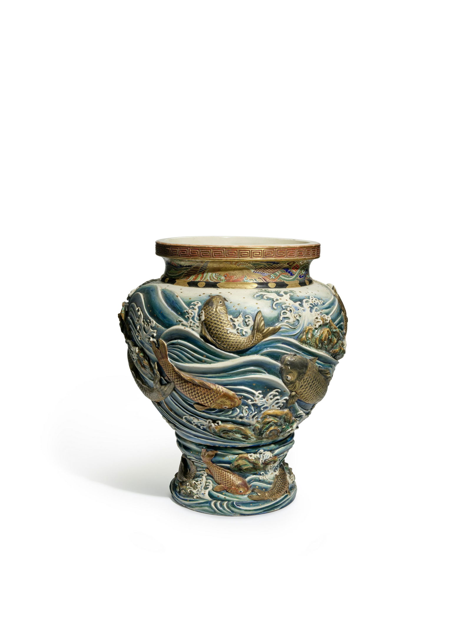 ROKUZAN (ACTIVE LATE 19TH CENTURY) A Large Satsuma Jardinière Meiji era (1868-1912), late 1... (1 of 1)
