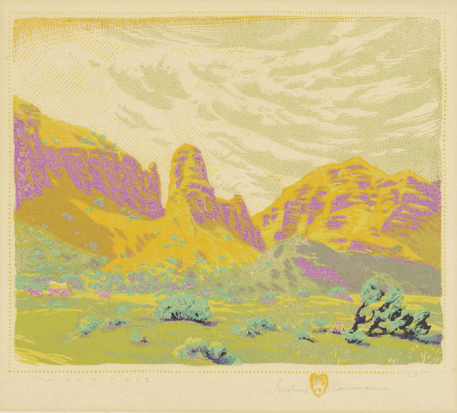 Gustave Baumann (1881-1971); Malapai; (1 of 2)