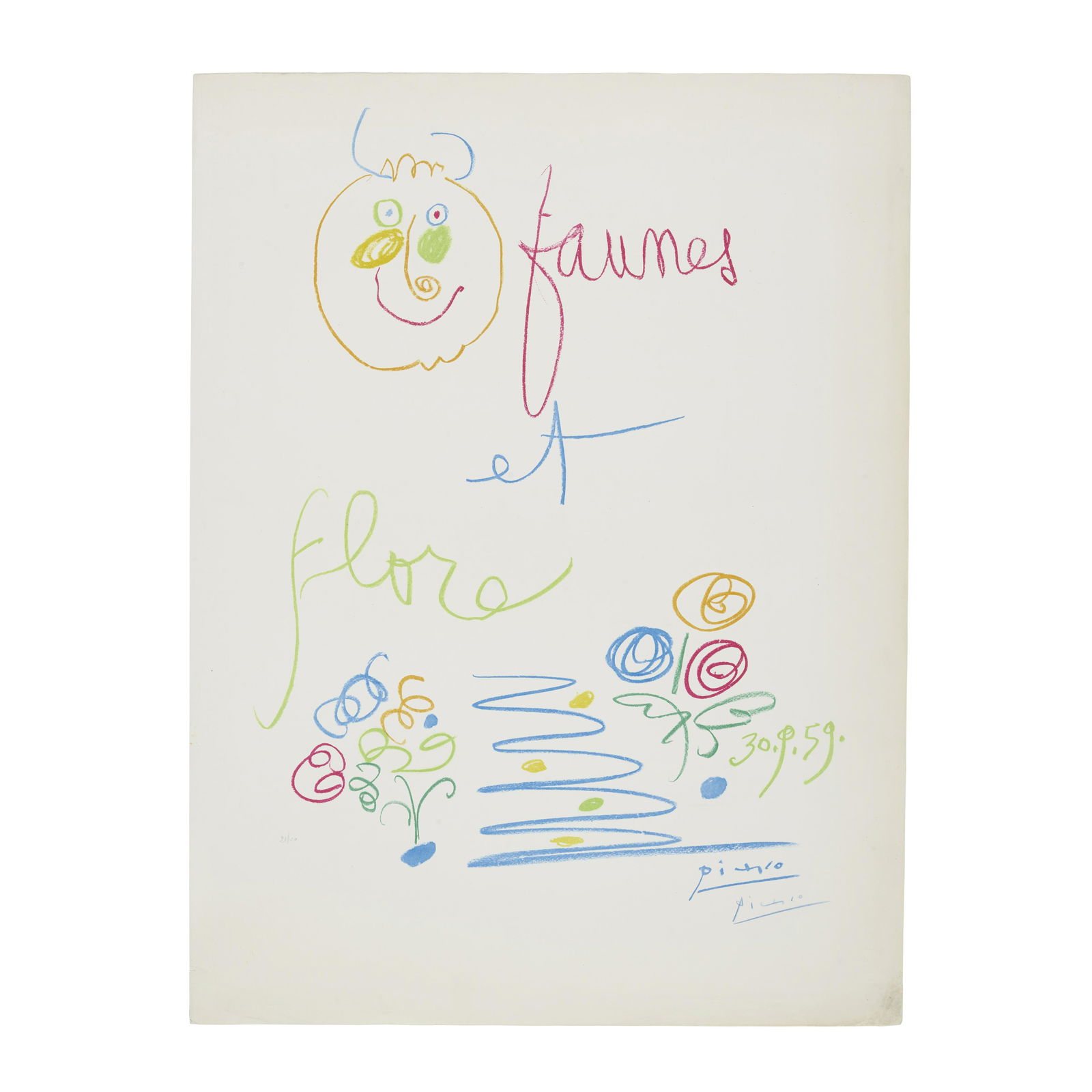After Pablo Picasso (1881-1973); Faunes et Flore; (1 of 1)