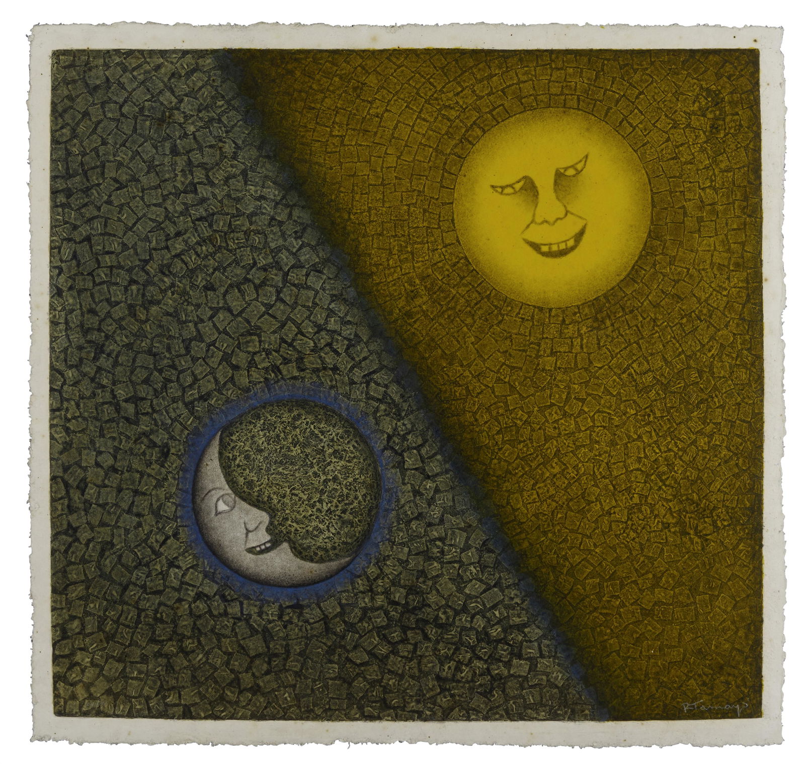 Rufino Tamayo (1899-1991); Luna y Sol; (1 of 2)