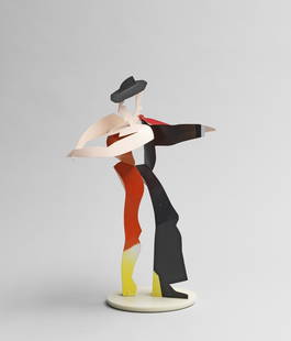 Allen Jones R.A. (British, born 1937) Dancing Couple, 2014 42.5 cm (16 3/4 in) high (including t...: Allen Jones R.A. (British, born 1937) Dancing Couple, 2014 acrylic on brass 42.5 cm (16 3/4 in) high (including the base) Edition number 31/50 Footnotes: Provenance The Artist The Royal Aca