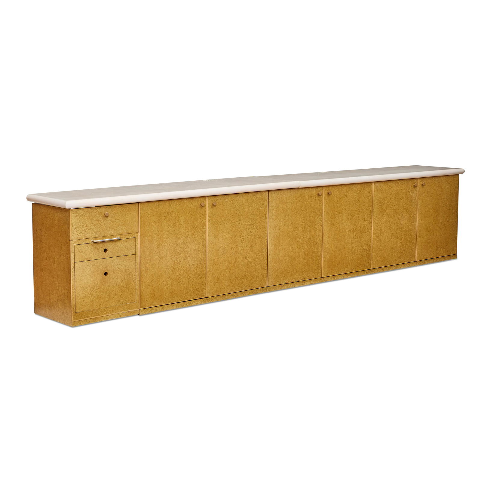 ETTORE SOTTSASS (1917-2007)  Long Custom Cabinet1989executed by Sottsass Associati for the Mayer... (1 of 2)