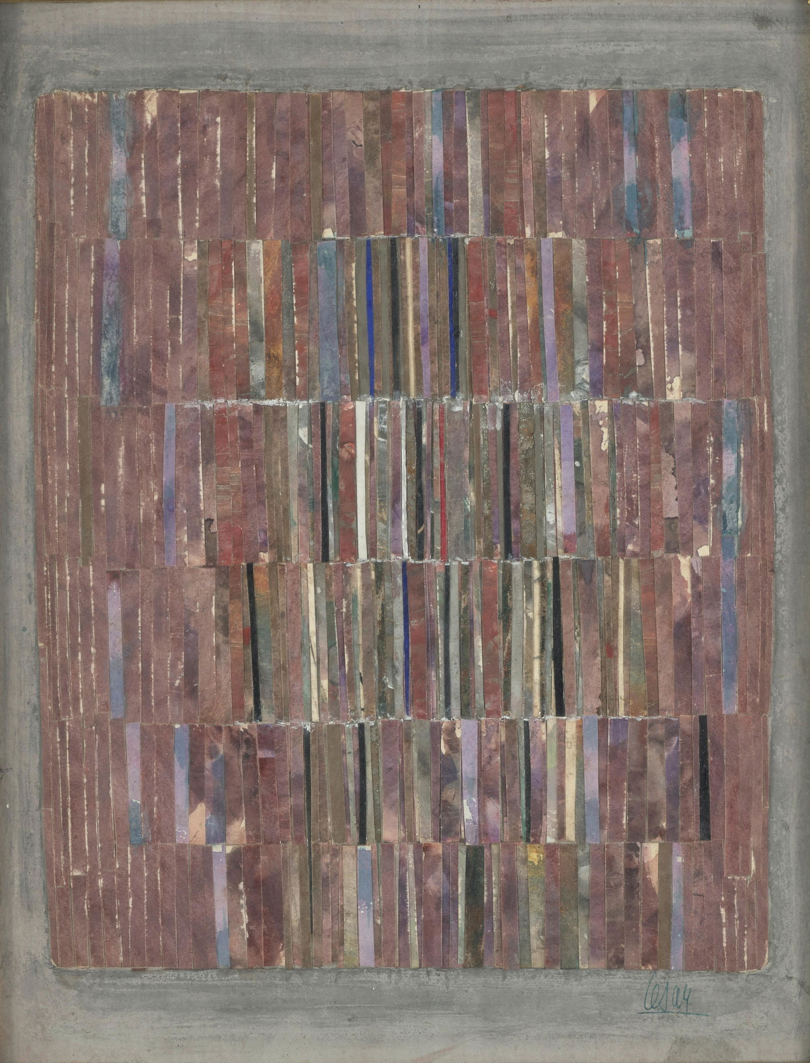 CÉSAR BALDACCINI (1921-1998) Untitledpaper collage with watercolor mounted on cardboard, si... (1 of 1)