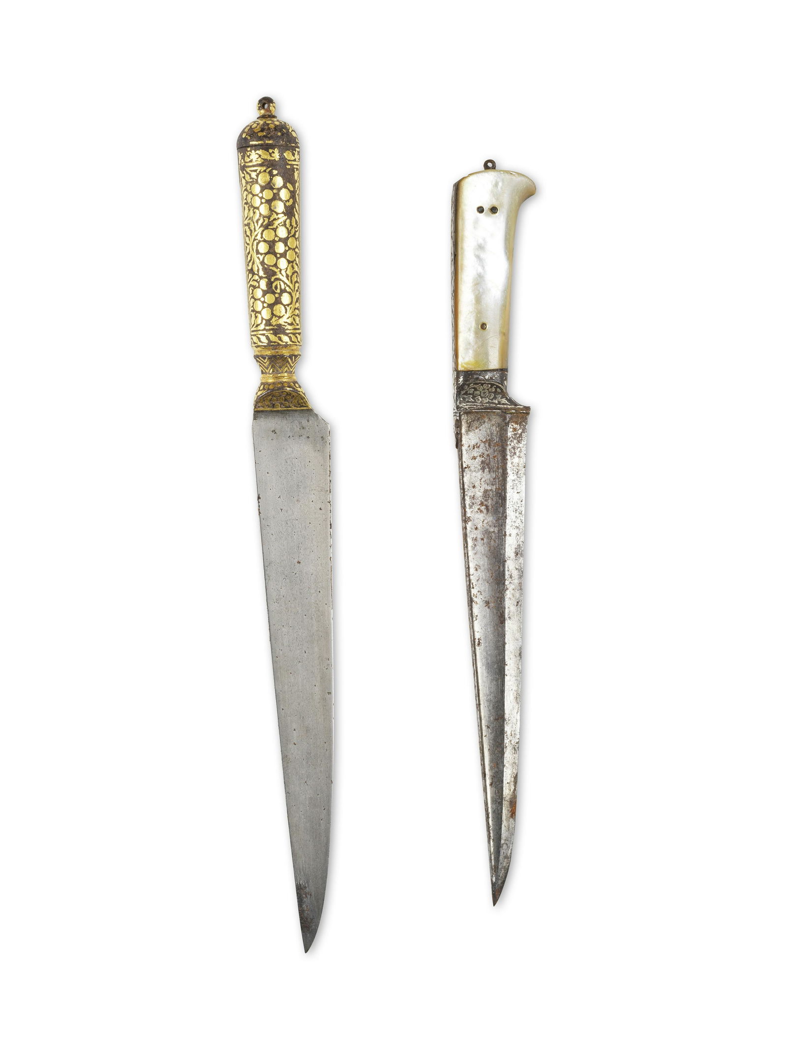 Deux dagues en acier (kards), Inde XIXe siècle Two steel daggers (kards), India, 19th Centu... (1 of 1)
