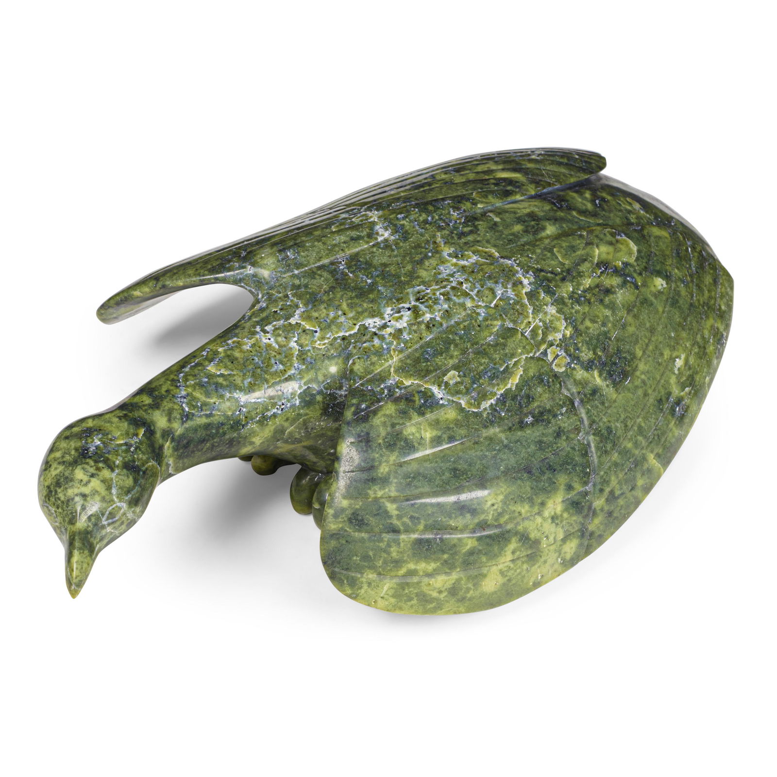 A Pitseolak Niviaqsi, R.C.A. carved stone sculpture, 1998 (1 of 4)