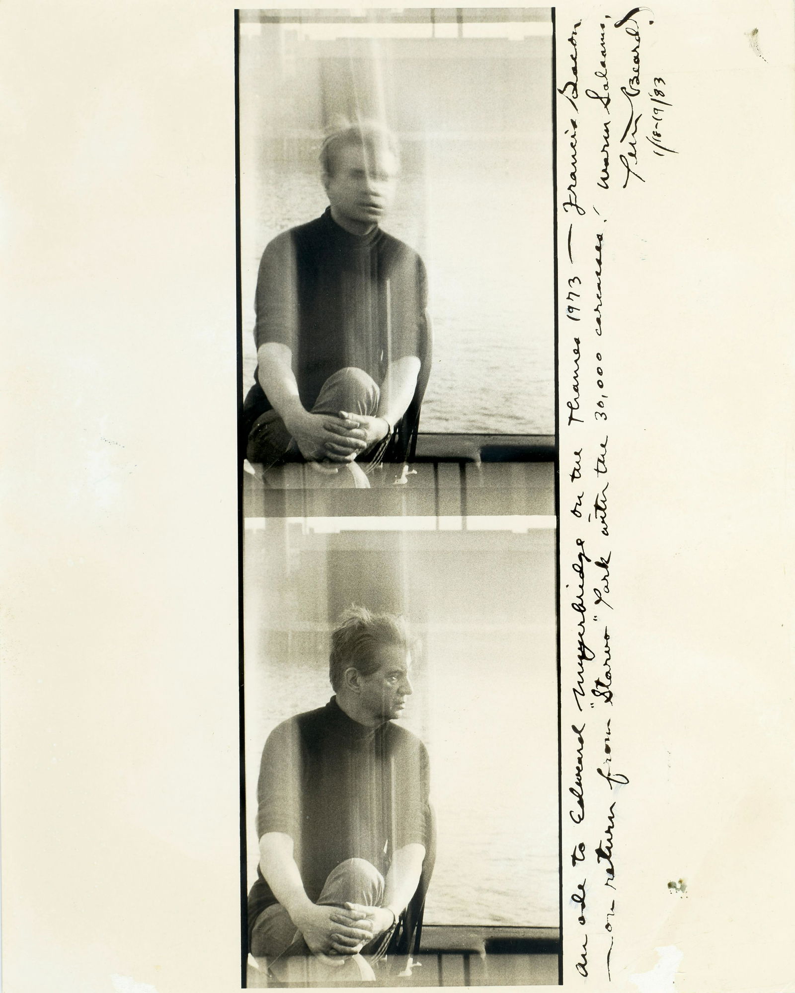 Peter Beard (1938-2020); Untitled (Francis Bacon); (1 of 1)