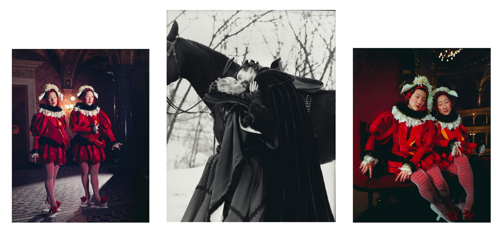 Matthew Barney (American, born 1967); Cremaster 5: Elválás;: Matthew Barney (American, born 1967) Cremaster 5: Elválás, 1997 A triptych comprised of one gelatin silver print and two chromogenic prints, each in the artist's self-lubricating acrylic fra