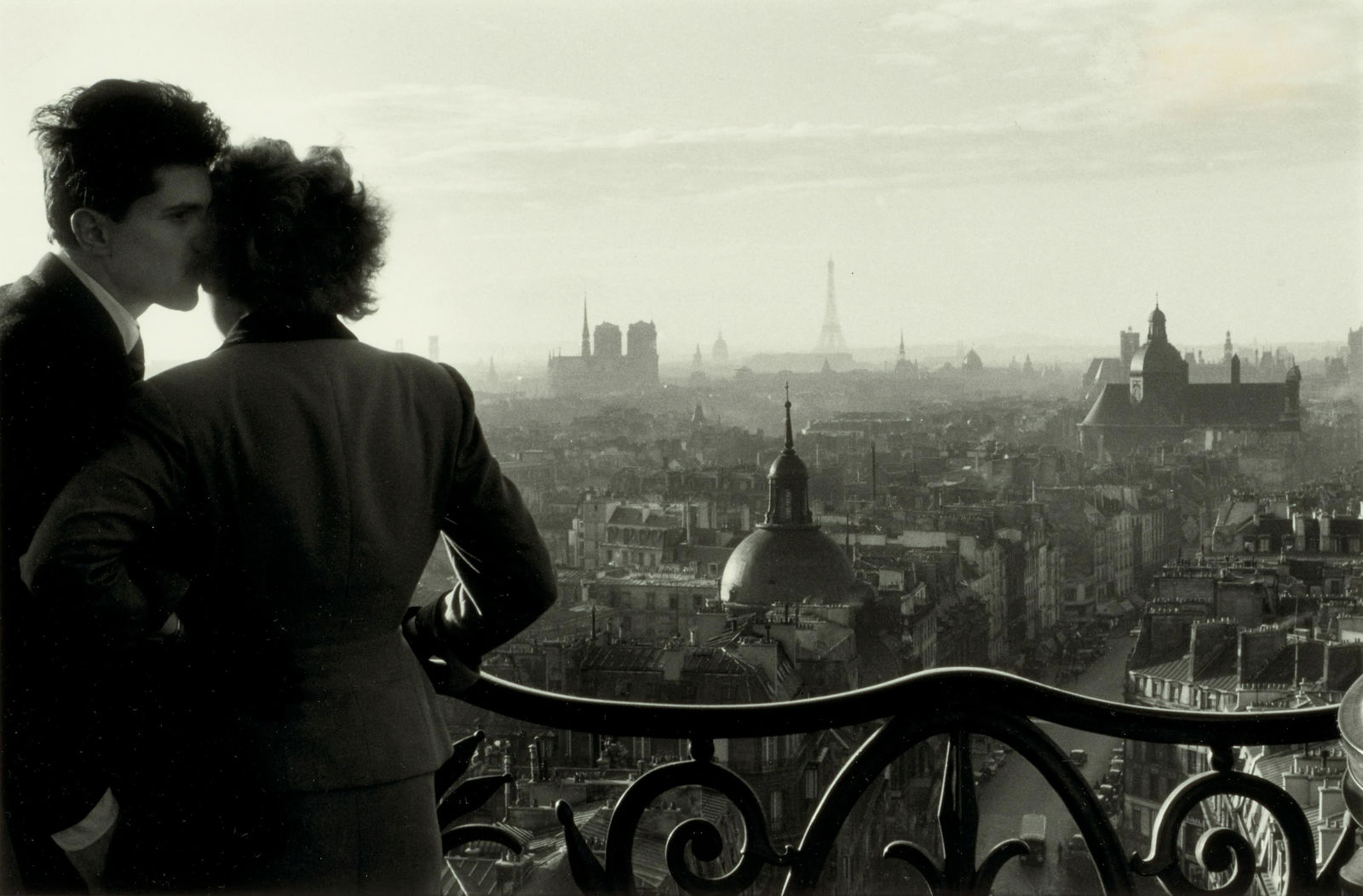 Willy Ronis (1910-2009); Les Amoureux de la Bastille (Lovers at the Bastille); (1 of 2)