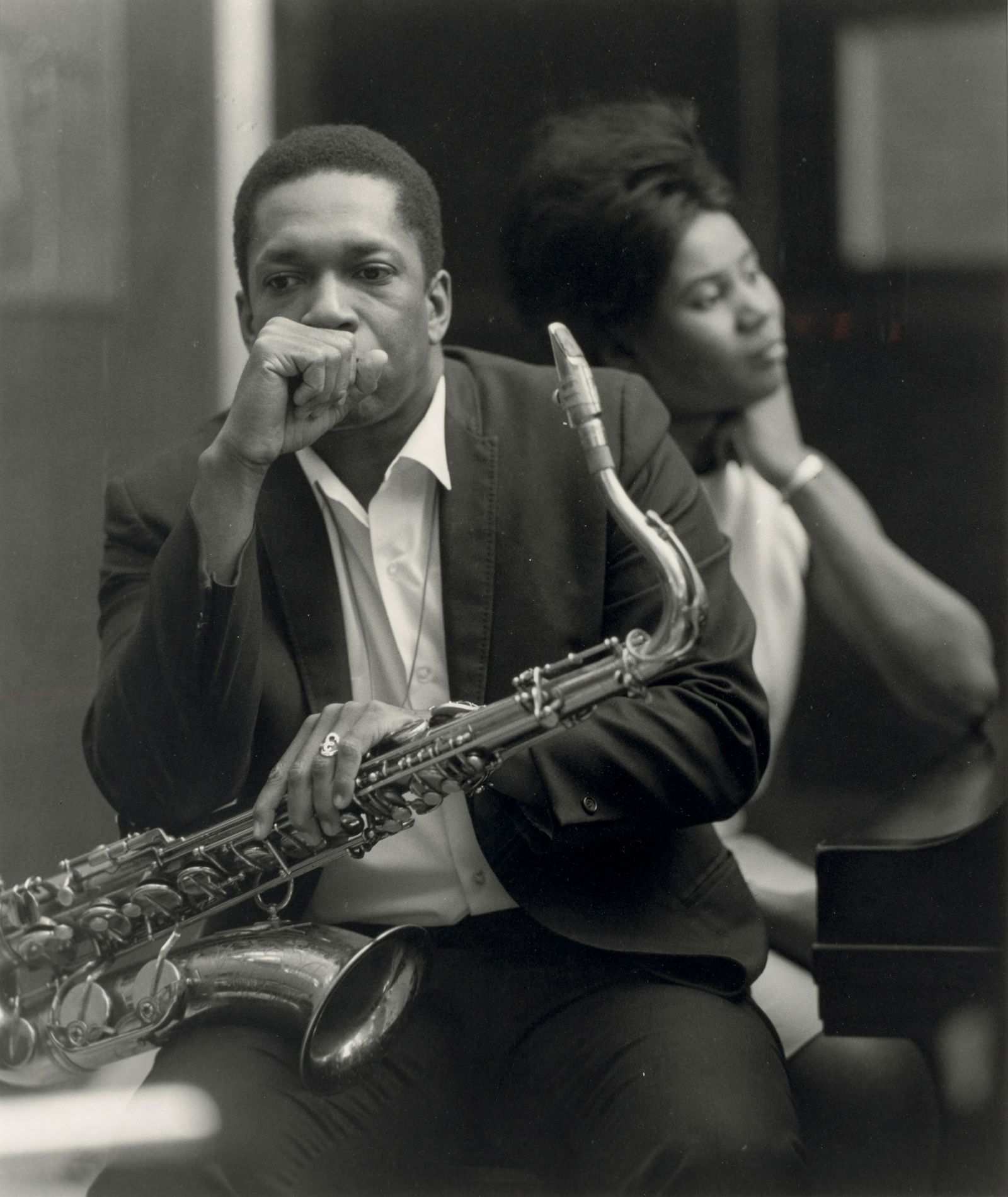 Chuck Stewart (born 1927); John & Alice Coltrane, Englewood Cliffs, New Jersey; (1 of 2)
