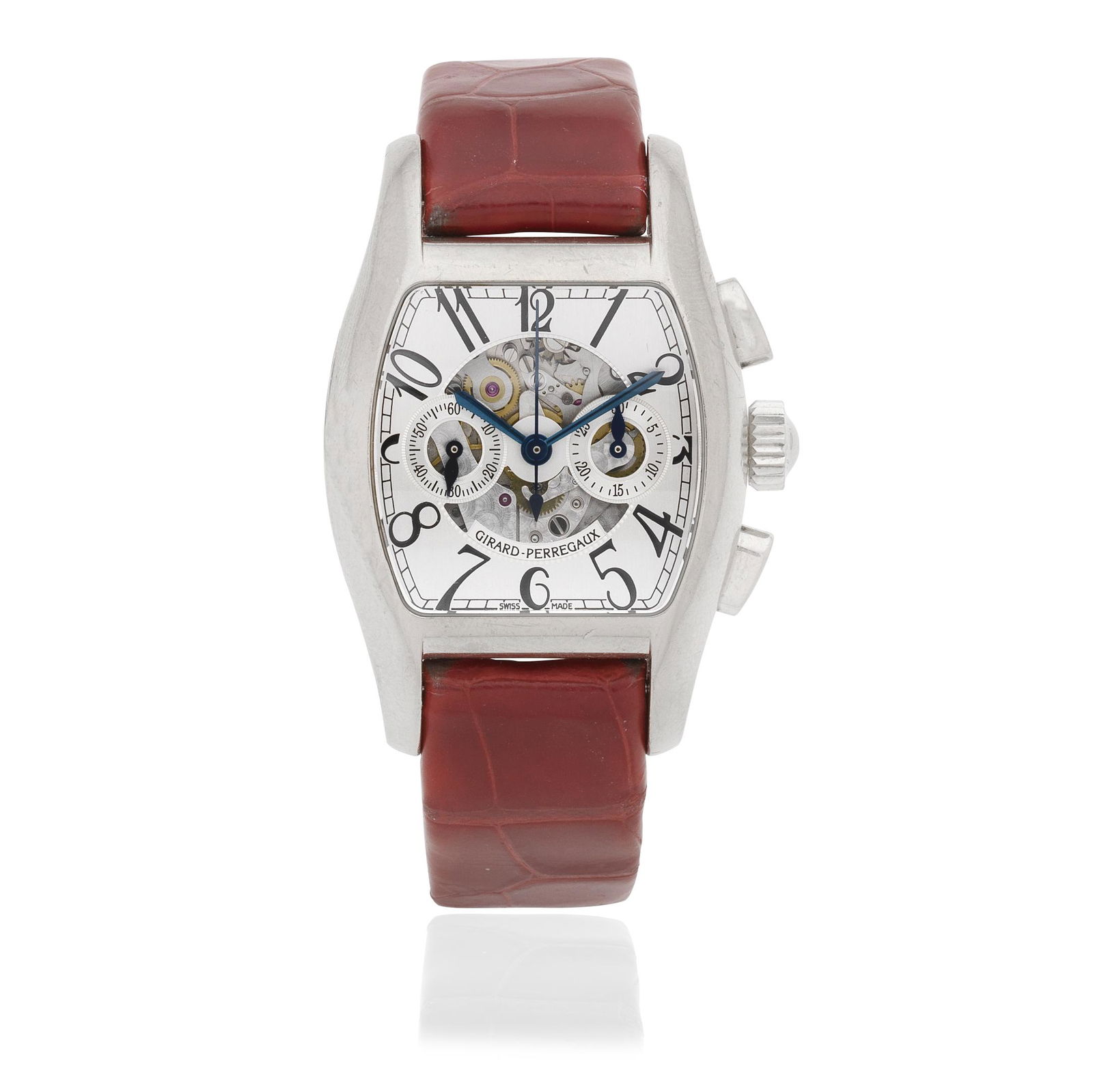 Girard-Perregaux. An 18K white gold automatic chronograph wristwatch  Richeville, Ref: 2650, Cir... (1 of 1)