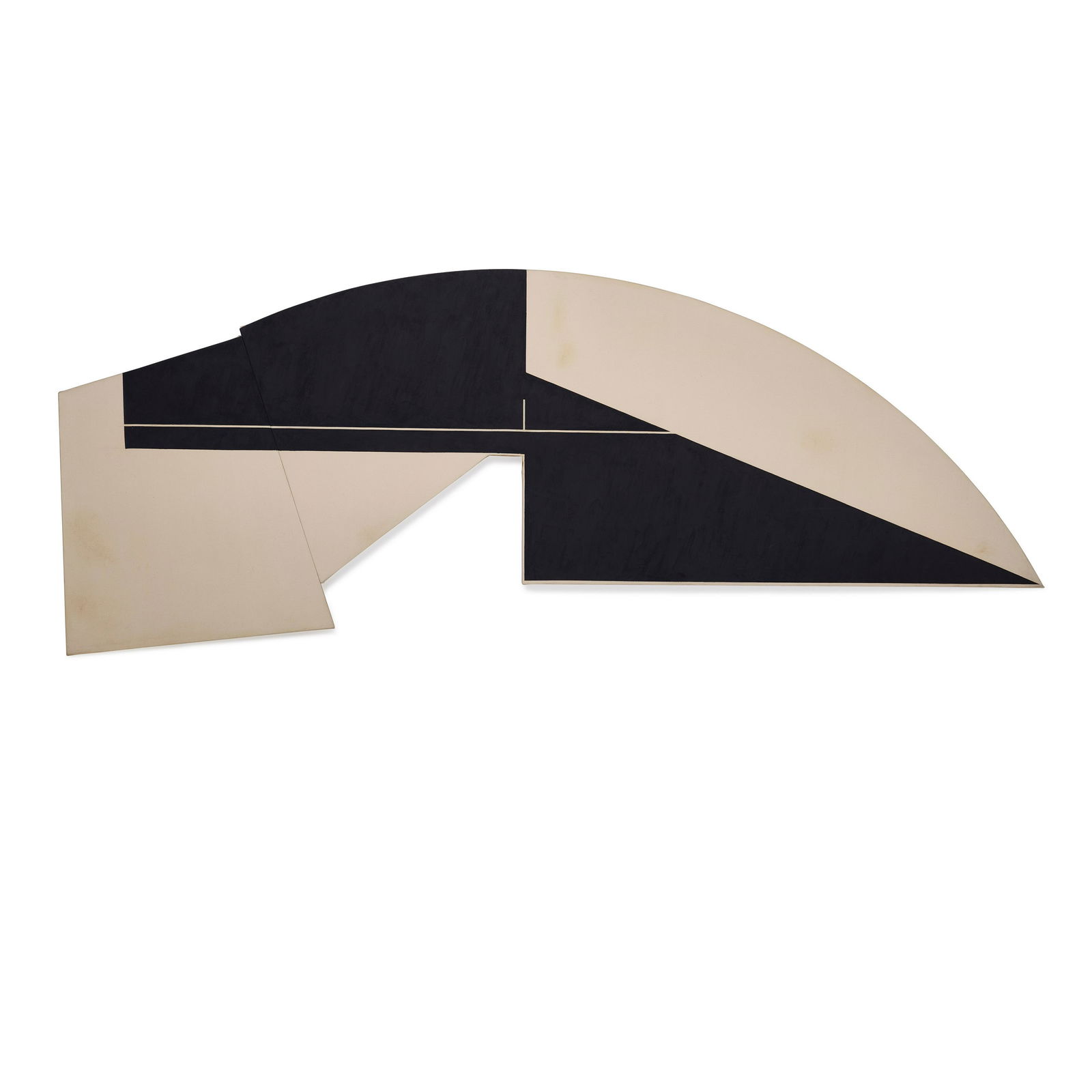 TED STAMM (1944-1984) DRG-35 1976-1977: TED STAMM (1944-1984) DRG-35 1976-1977 stamped twice with the artist's signature and titled twice on the stretcher oil on canvas 41 by 117 in. 104.1 by 297.2 cm. This work was executed in 1976-197