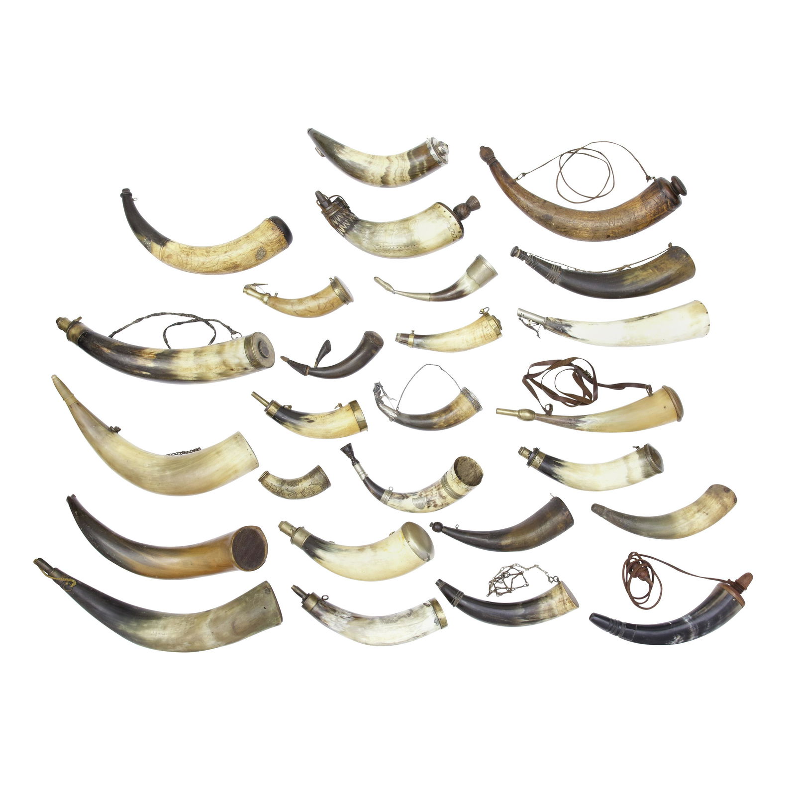 Twenty-Four Various Powder-Horns (26) (1 of 1)