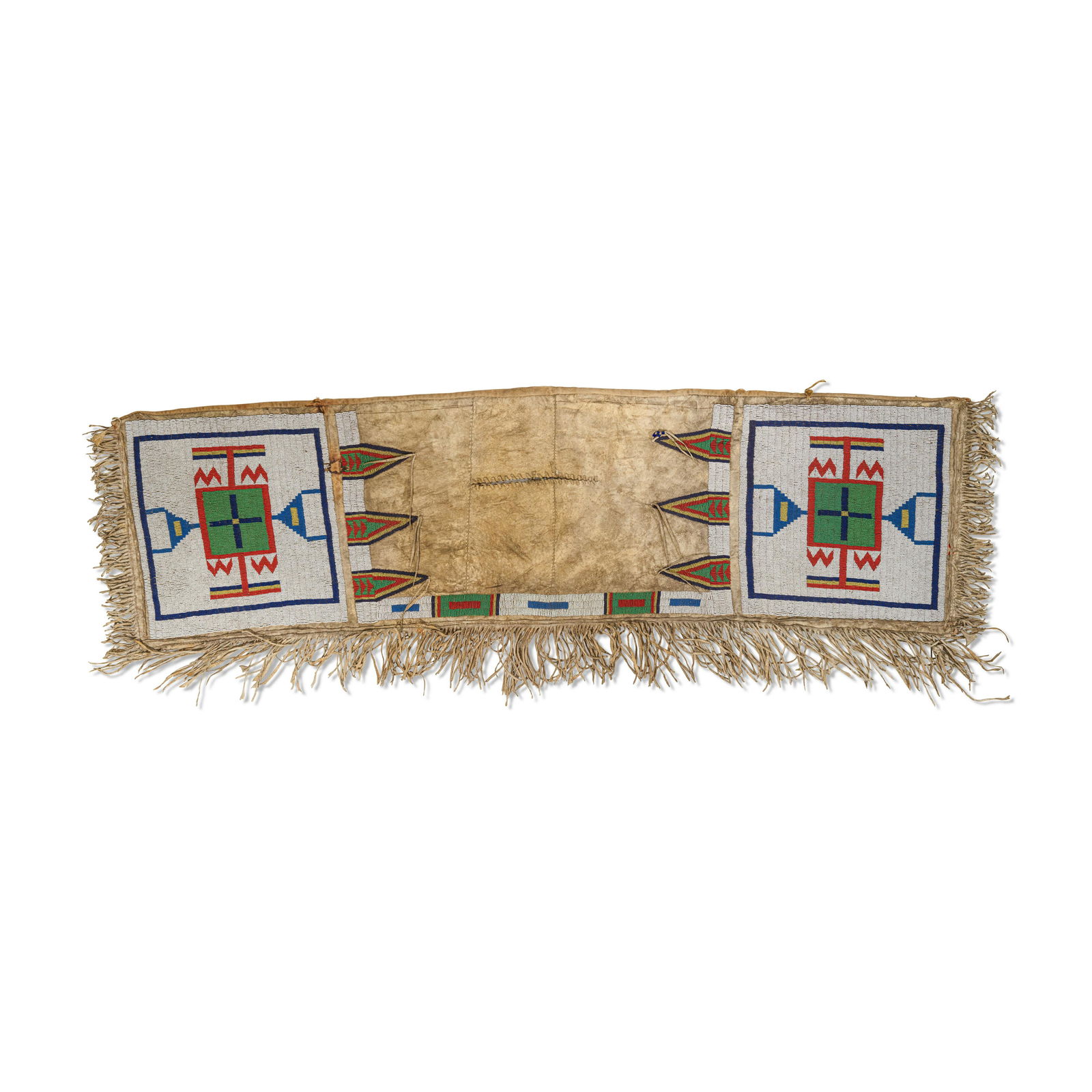 Lakota (Sioux) or Inunaina (Arapaho) beaded saddlebags (1 of 1)