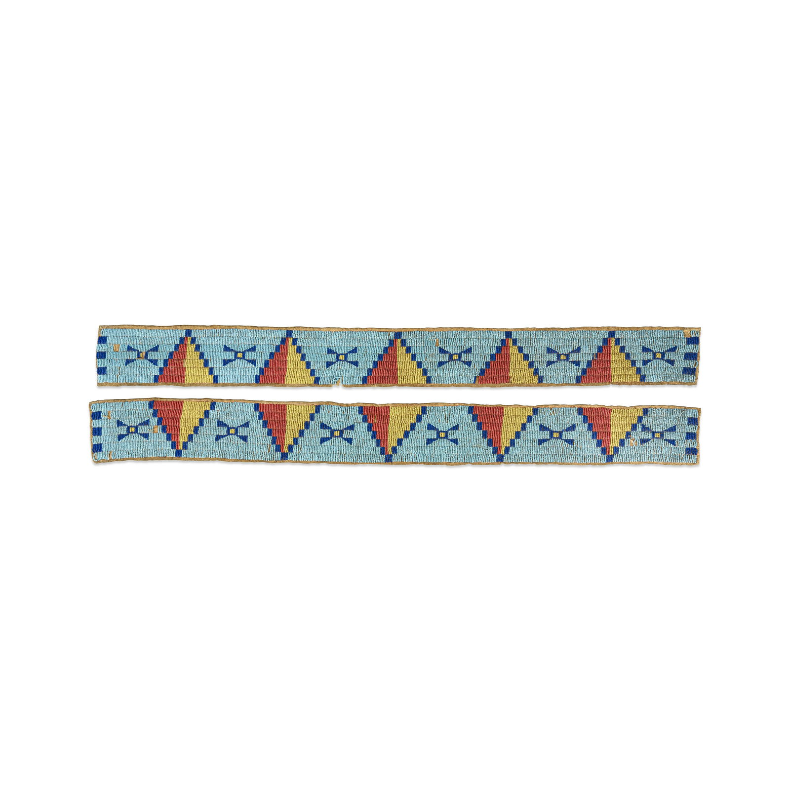 A pair of Plains beaded strips (1 of 1)