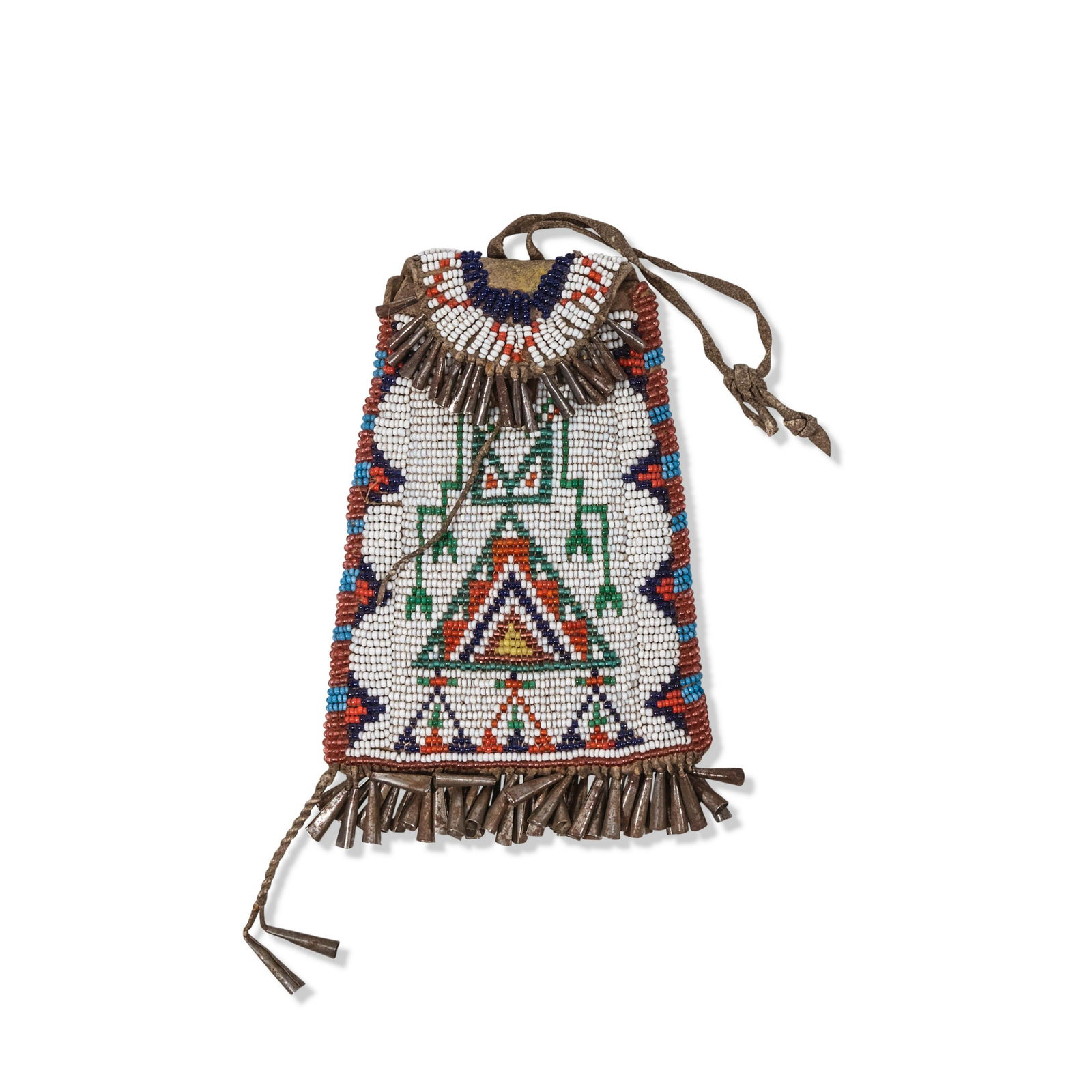 A Lakota (Sioux) or Tsitsistas/Suhtai (Cheyenne) beaded pouch (1 of 2)