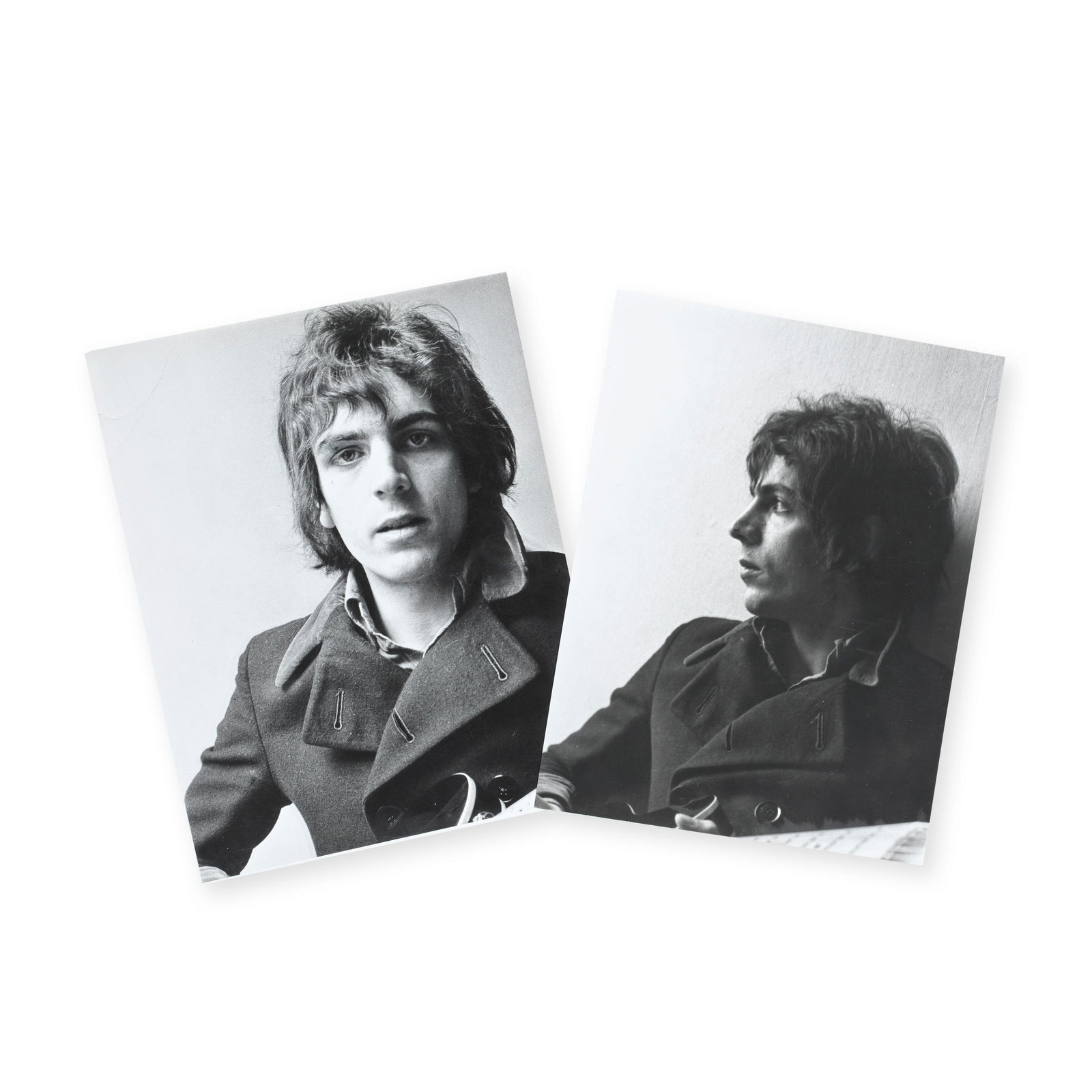 Pink Floyd: Two Black And White Vintage Press Photos Of Syd Barrett, circa 1967, (1 of 1)