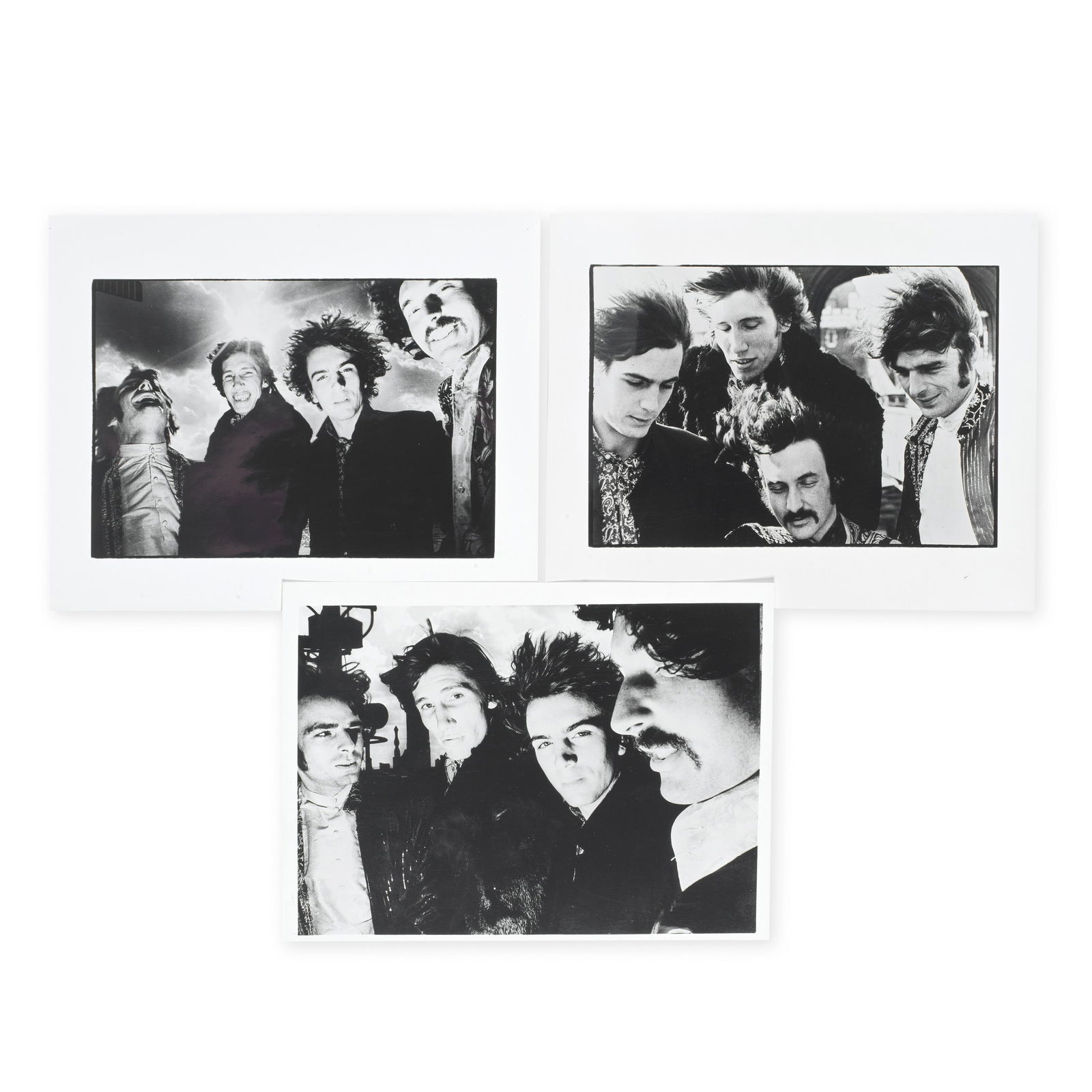 Pink Floyd: Three Black And White Vintage Prints Of Pink Floyd, circa 1967, (1 of 1)