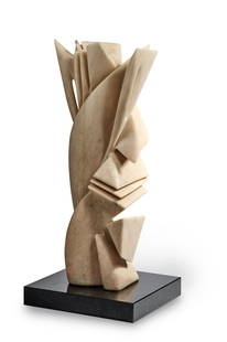PABLO ATCHUGARRY (N. 1954) Sans titre 2008: PABLO ATCHUGARRY (N. 1954) Sans titre 2008 signé à la base marbre rose sur base en marbre signed at the base pink marble on a marble base Marbre : 71 x 18 x 15 cm. Marble</