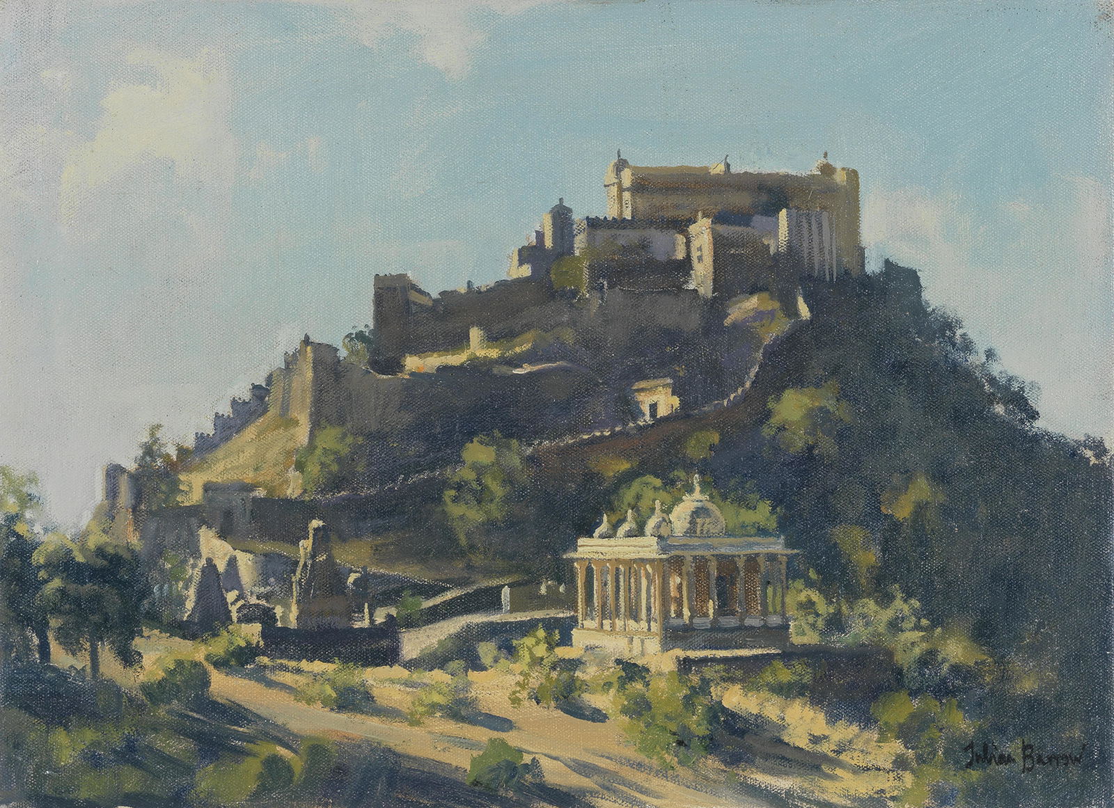 Julian Barrow (British, 1939-2013) 'Kumbhalgarh, near Udaipur, Rajasthan' unframed (1 of 1)
