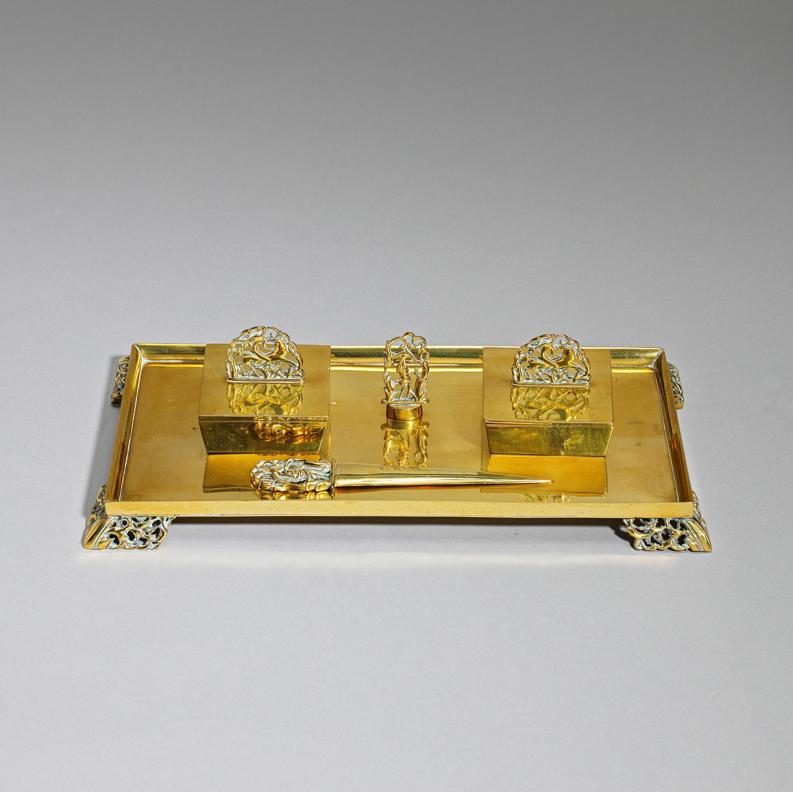 Karl Hagenauer Five-piece desk set, circa 1925 (1 of 1)