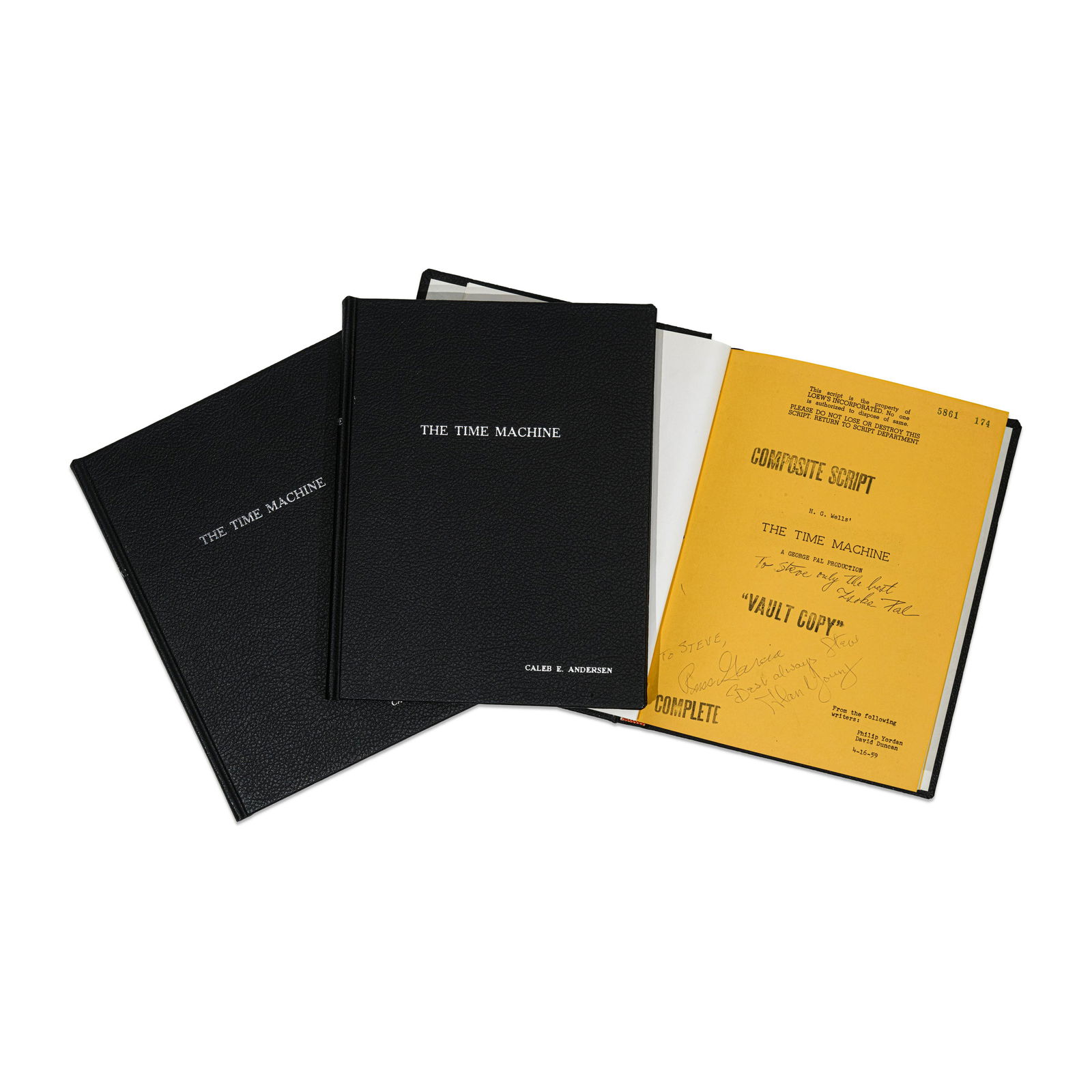 Collection of Five Scripts Book-Bound in Three Editions with One Signed by Zsoka Pal and Alan Yo... (1 of 2)