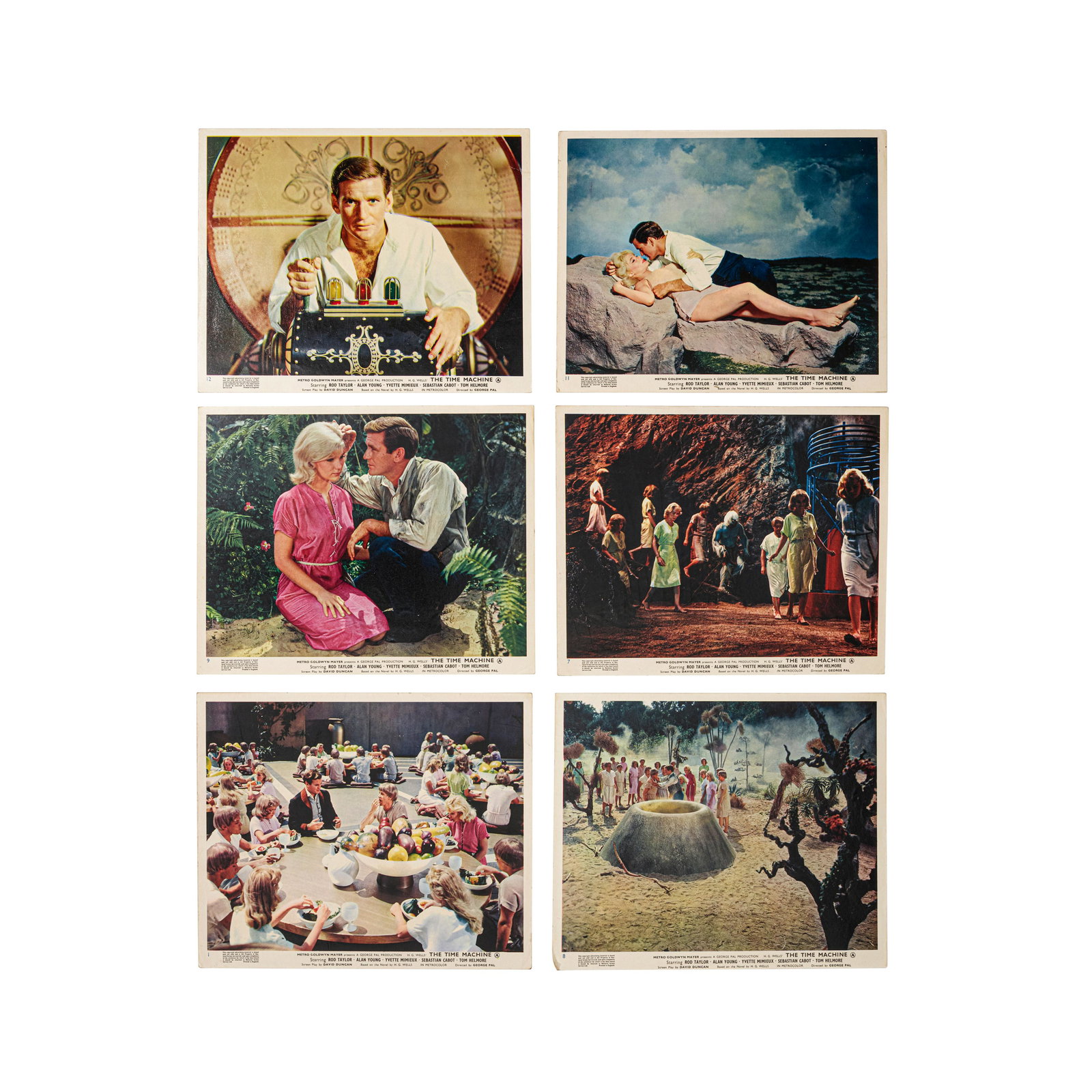 The Time Machine Complete Set of Twelve British Lobby Cards. (1 of 1)