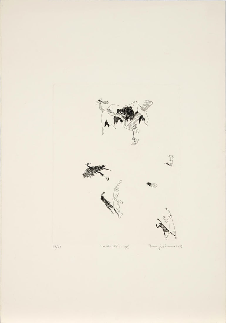 Benny Andrews (American, 1930-2006); Three Works from the Circle series: Boat (Circle Study), Ci...: Benny Andrews (American, 1930-2006) Three Works from the Circle series: Boat (Circle Study), Circle (First State), and Circle (Study), 1973-74 Etchings on wove paper; each signed and dated 'Benny Andr