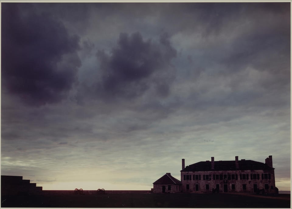 John Pfahl (born 1939); Two Photographs from Arcadia Revisited;: John Pfahl (born 1939) Two Photographs from Arcadia Revisited, 1985 including: Sunset at Fort Niagara; chromogenic print; titled, numbered, signed, and dated '...11/15...©John Pfahl...' in ink on